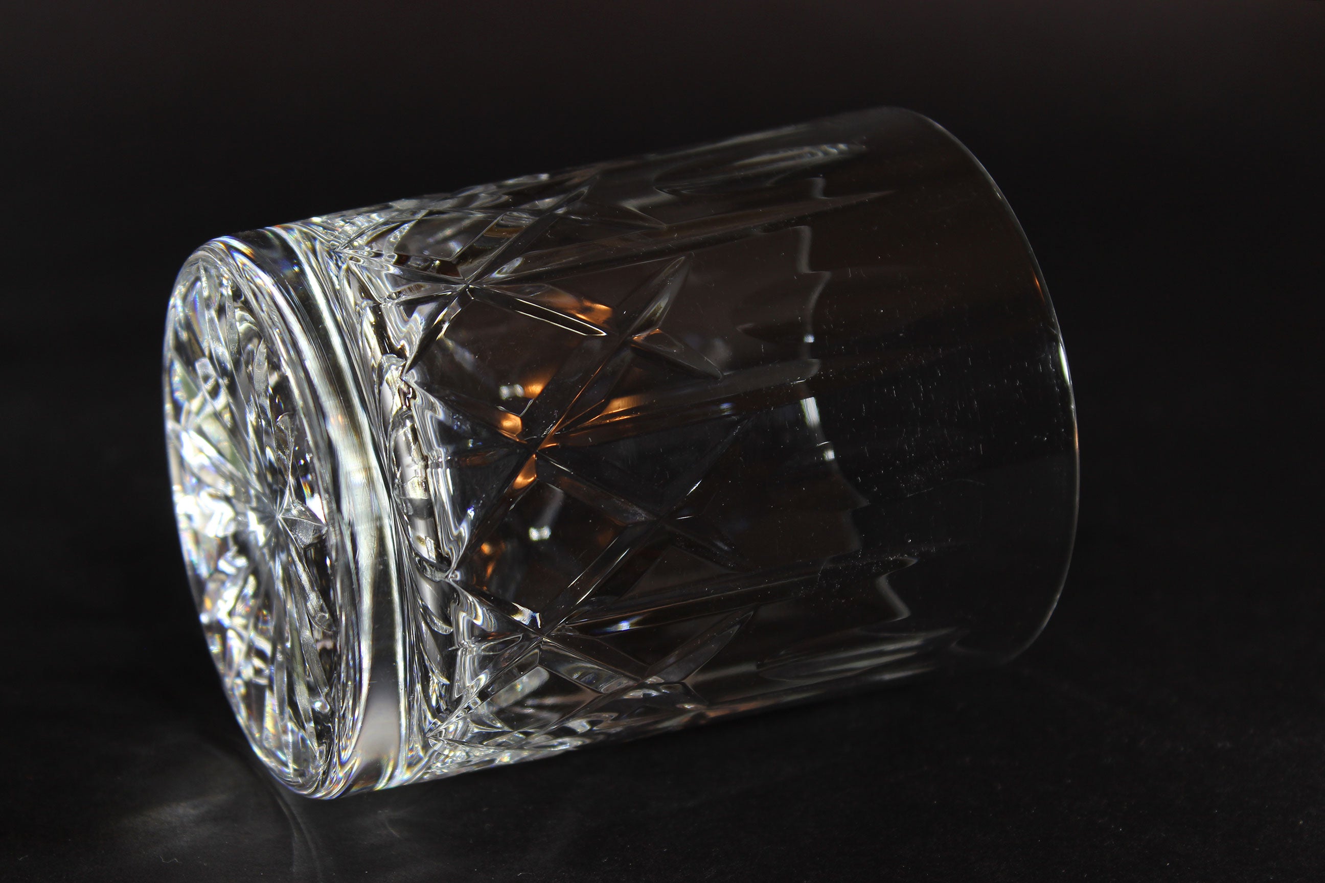 Cross and Olive Old Fashioned Glass