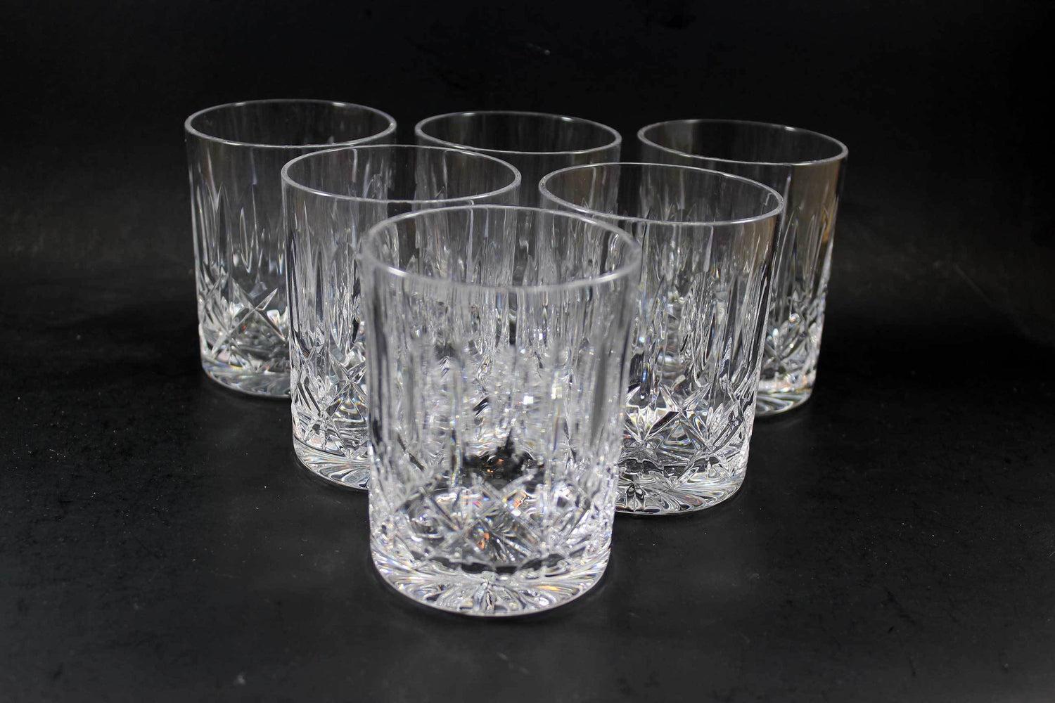 Cross and Olive Crystal, Old Fashioned Glasses