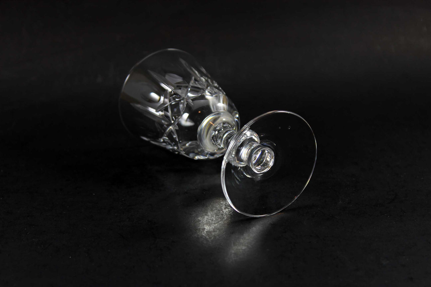 Cross and Olive Crystal,  Sherry or Port Glasses