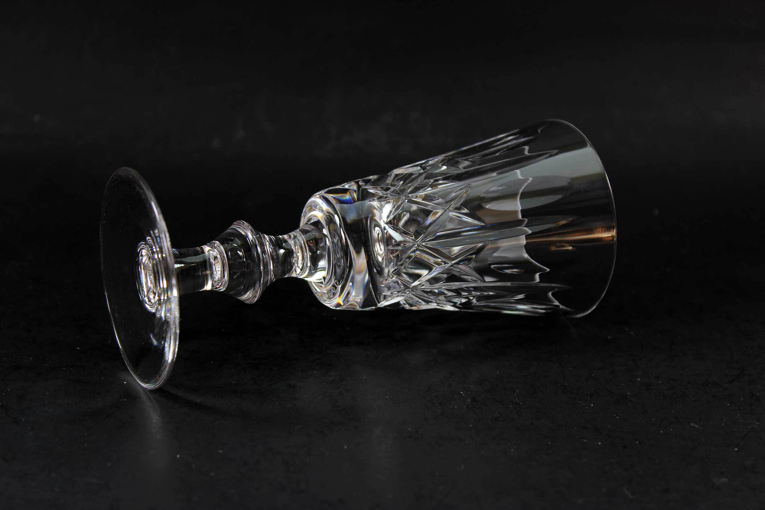 Cross and Olive Crystal, Sherry Glasses
