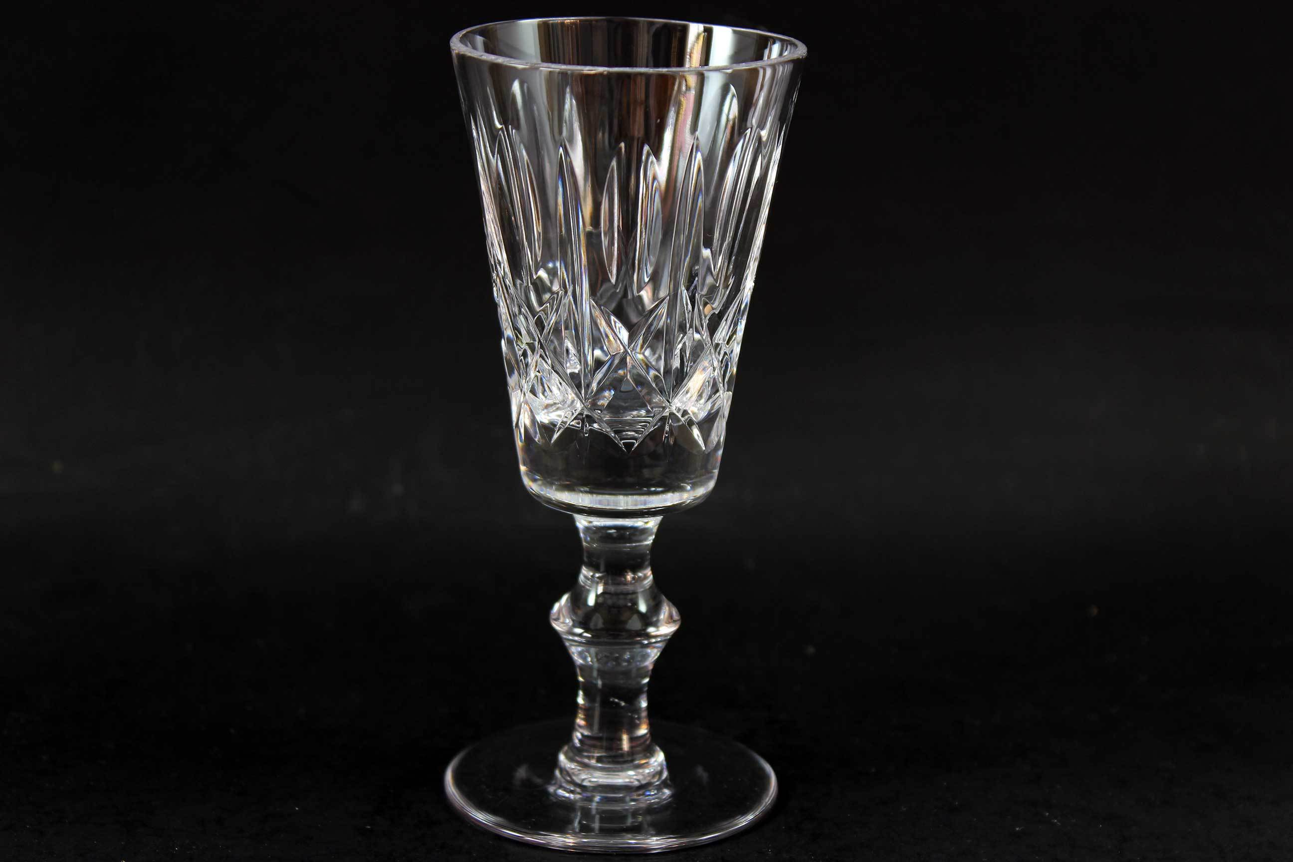 Cross and Olive Crystal, Sherry Glasses