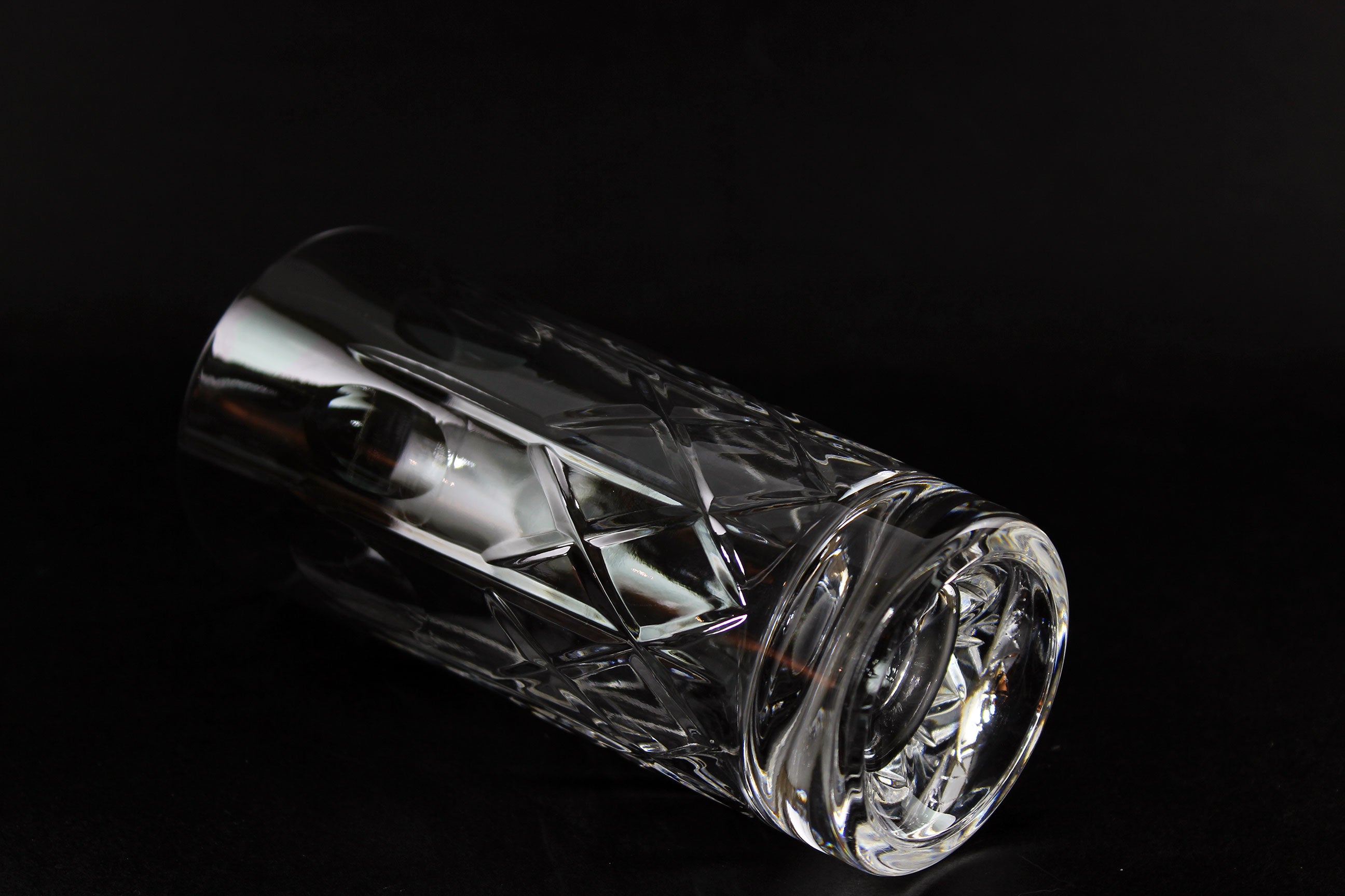 Cross and Olive Crystal, Heavy Tumblers