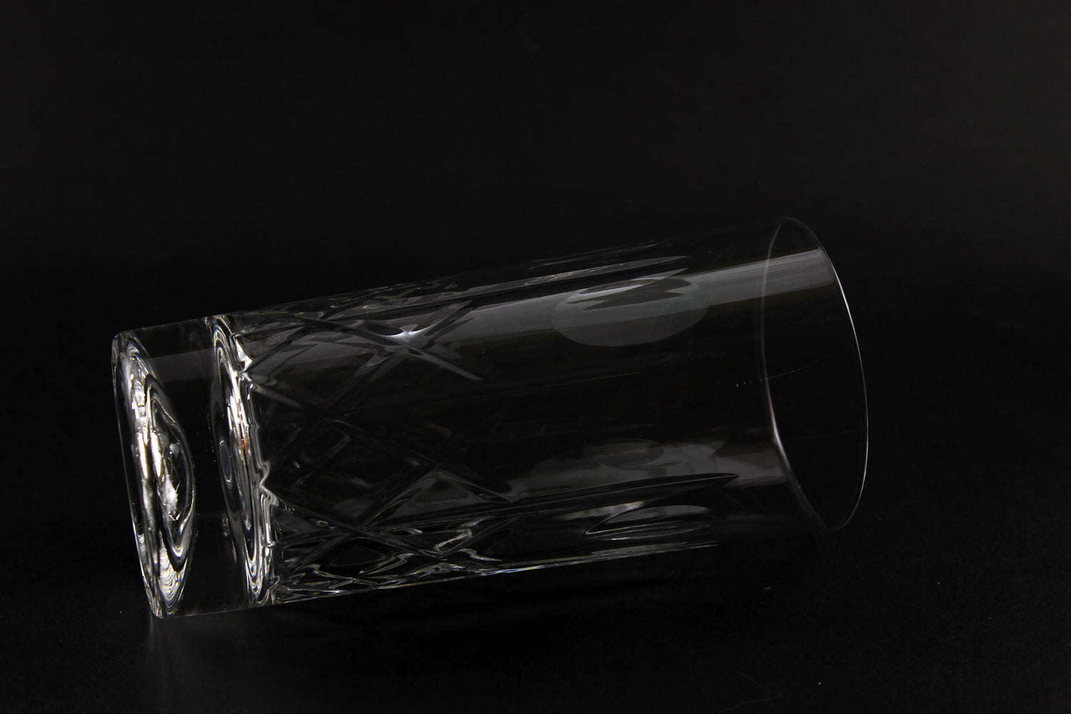Cross and Olive Crystal, Heavy Tumblers