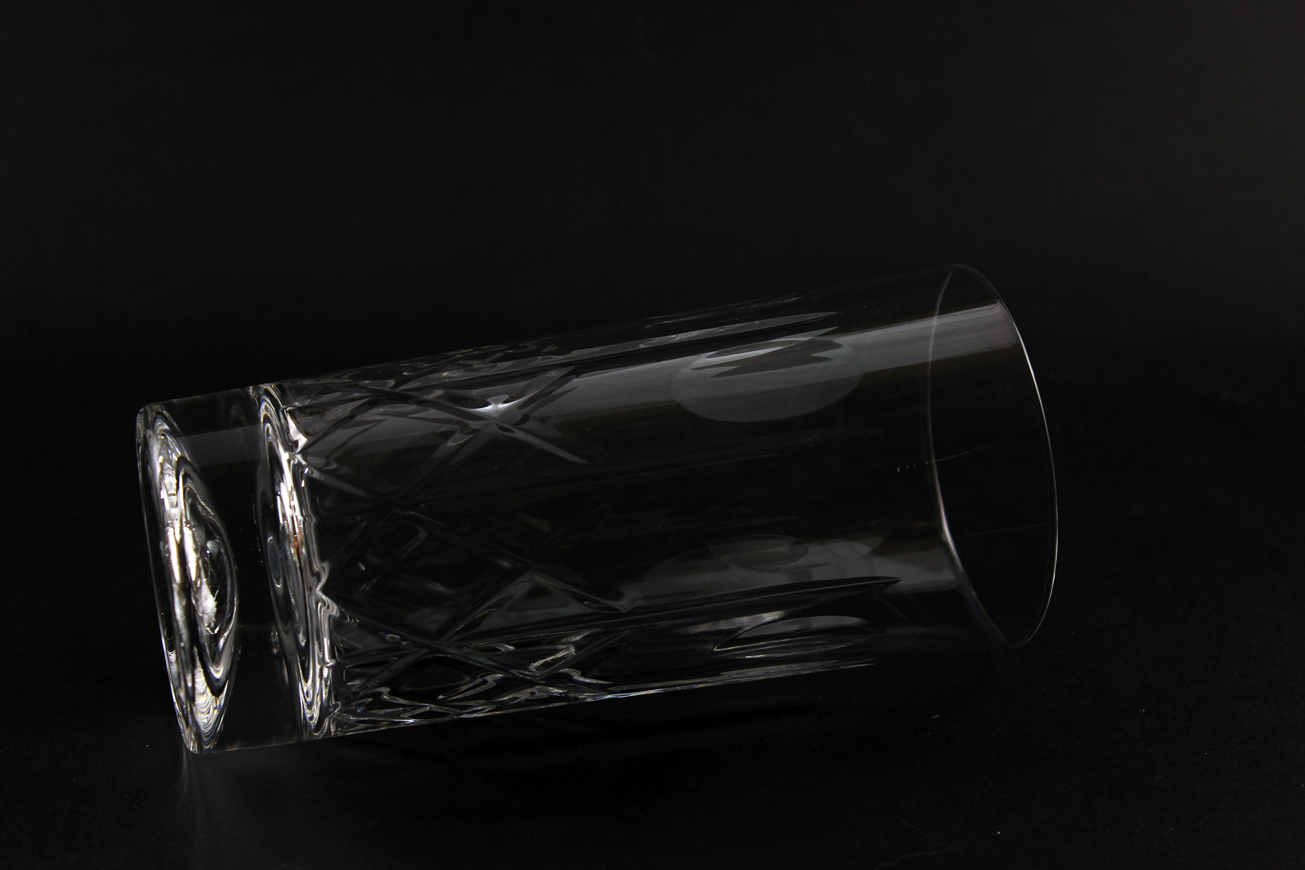 Cross and Olive Crystal, Heavy Tumblers