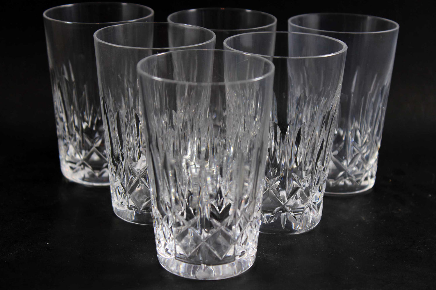 Cross and Olive Crystal, Flat Tumbler or Juice Glass