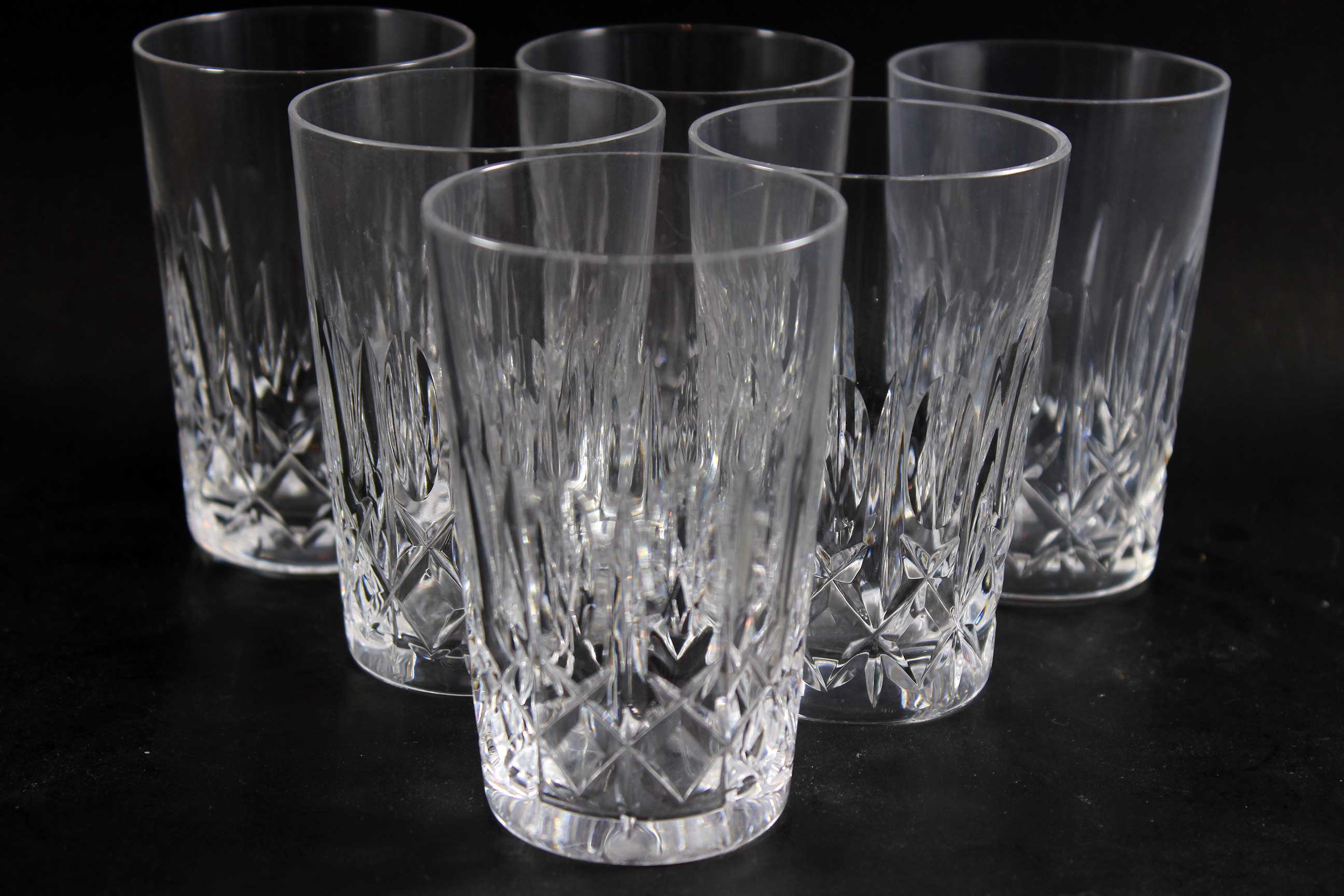 Cross and Olive Crystal, Flat Tumbler or Juice Glass