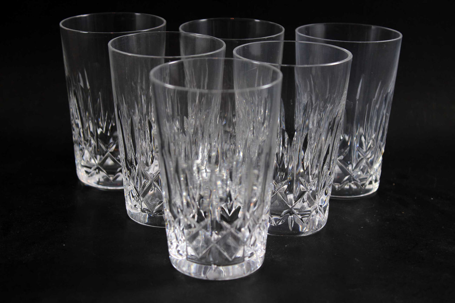 Cross and Olive Crystal, Flat Tumbler or Juice Glass