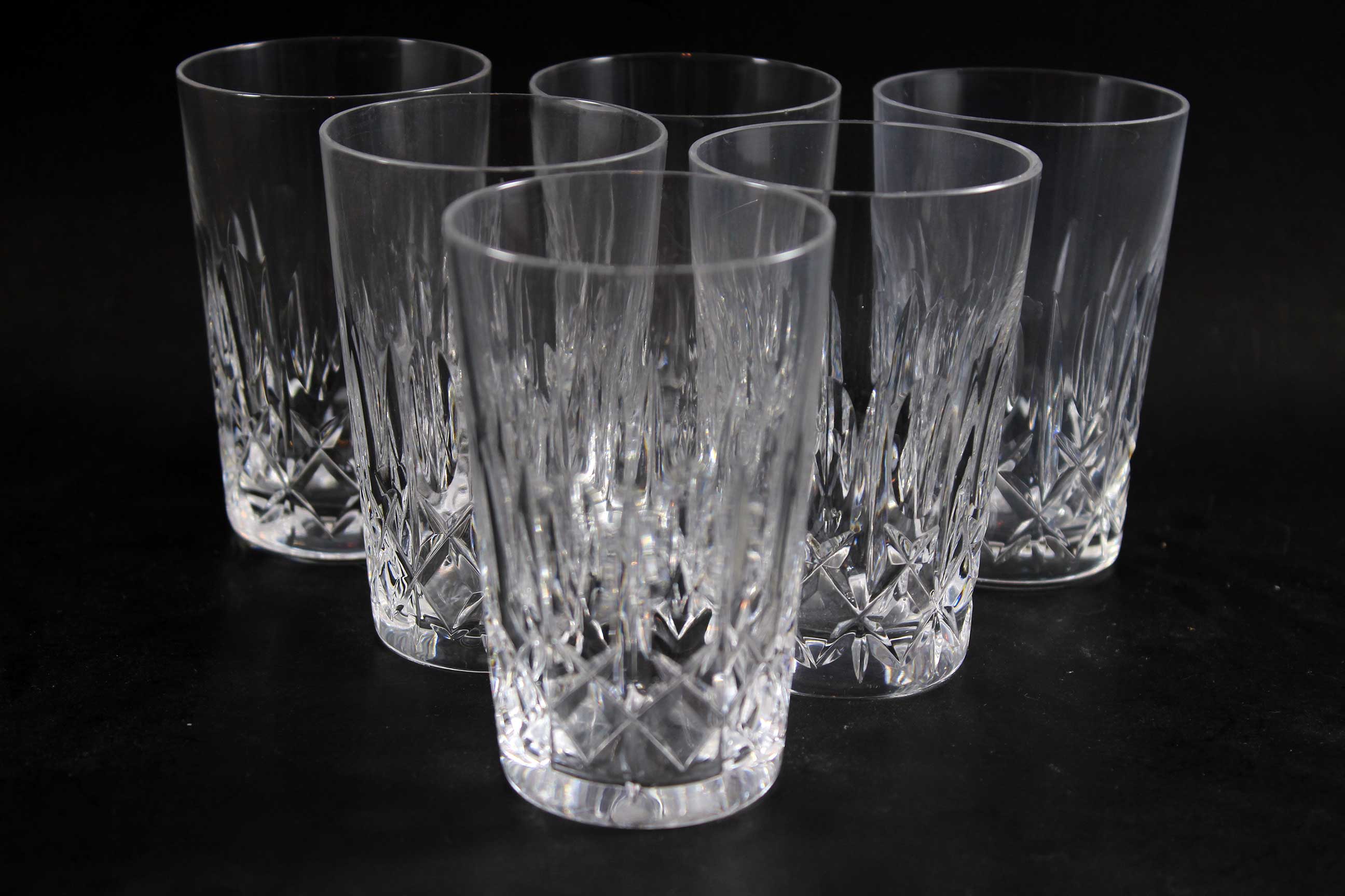 Cross and Olive Crystal, Flat Tumbler or Juice Glass