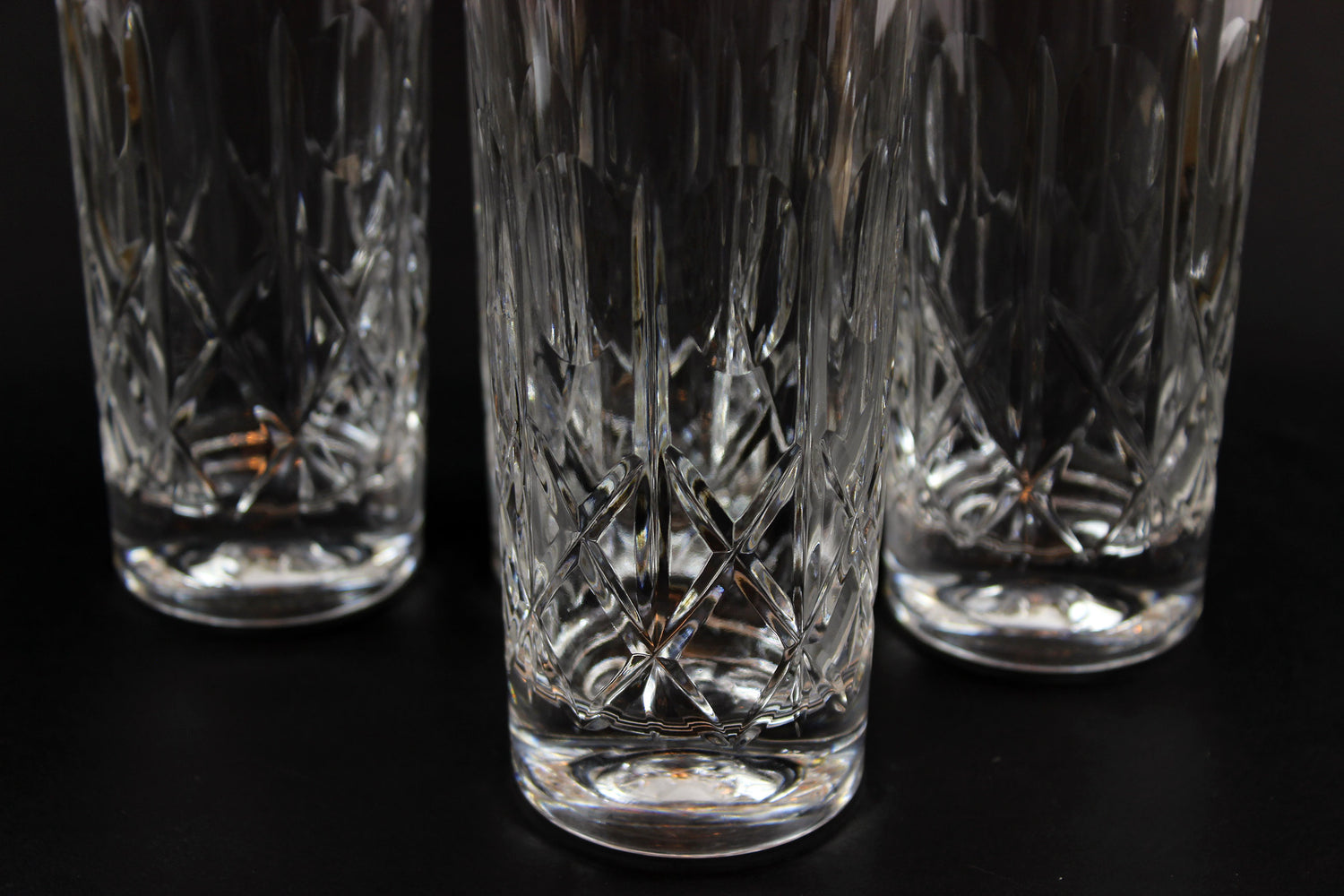 Cross and Olive Crystal, Heavy Tumblers