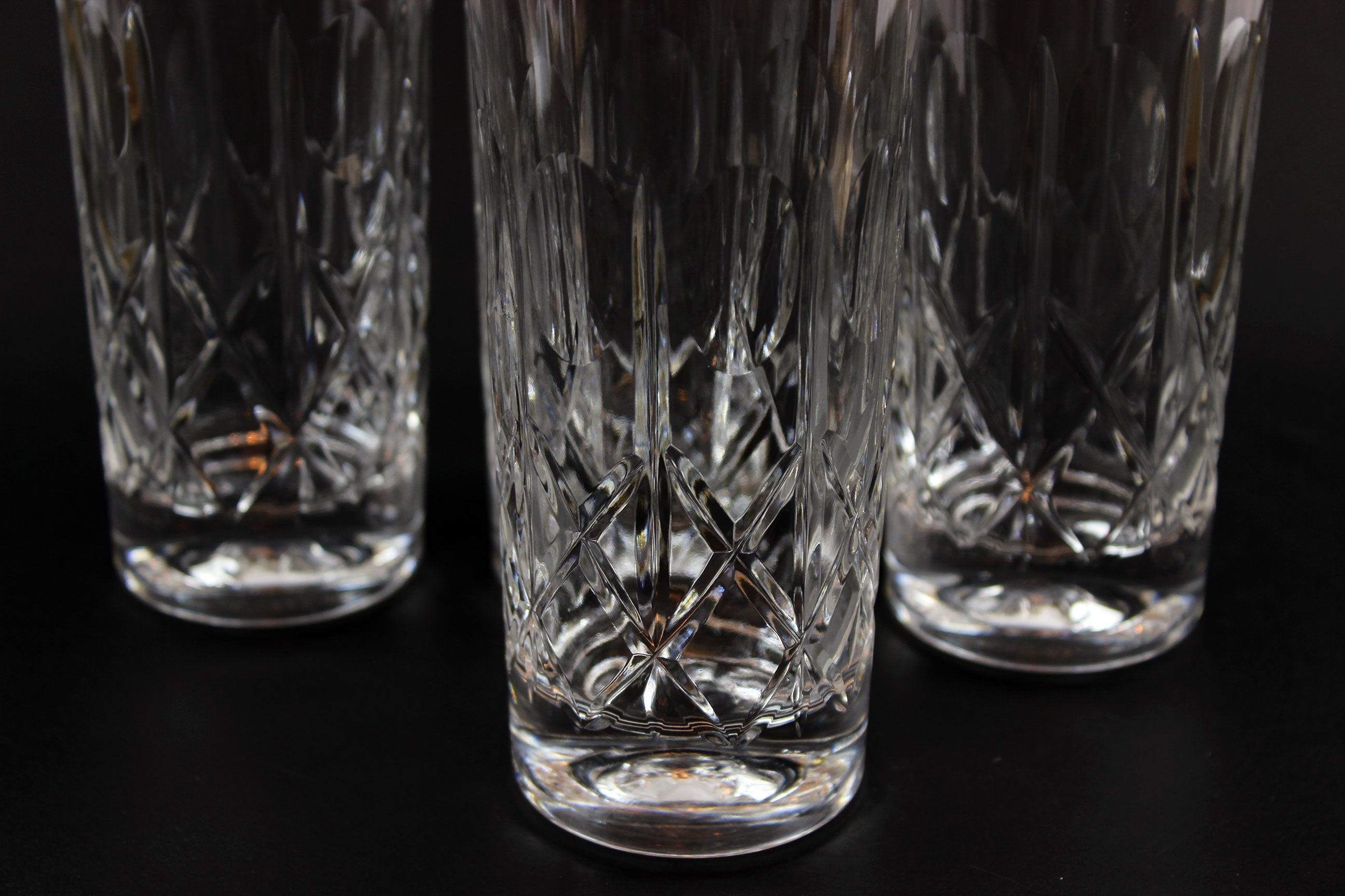 Cross and Olive Crystal, Heavy Tumblers