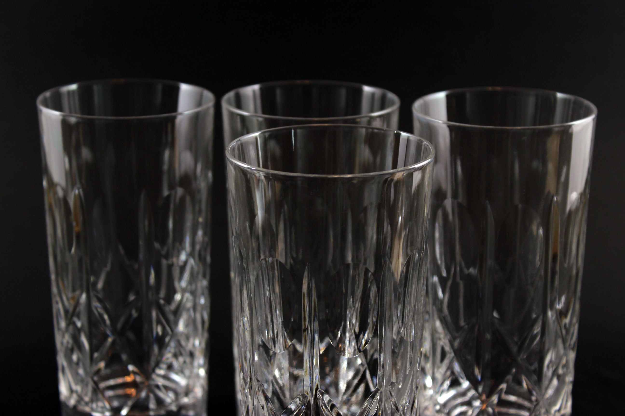 Cross and Olive Crystal, Heavy Tumblers