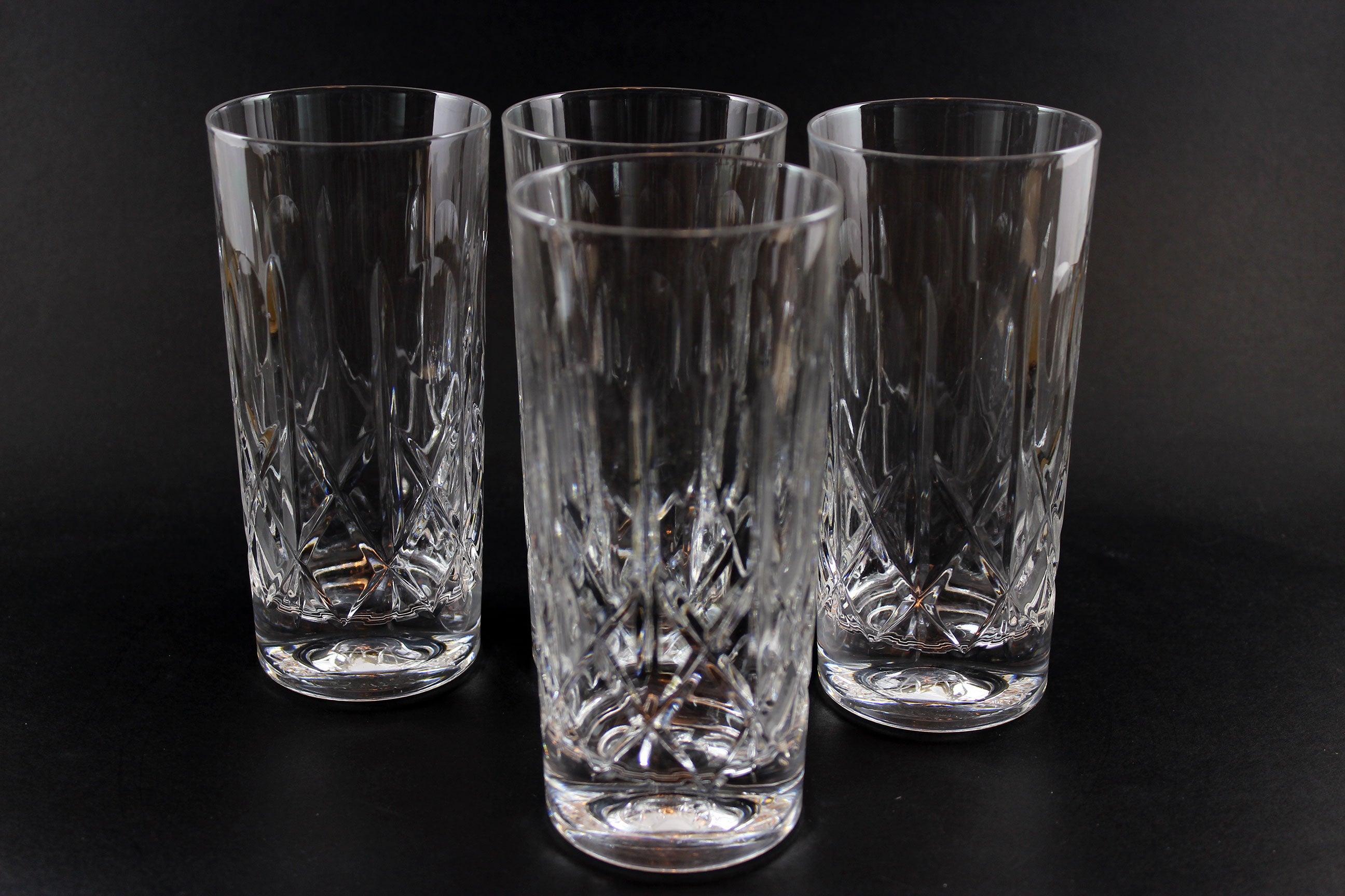 Cross and Olive Crystal, Heavy Tumblers