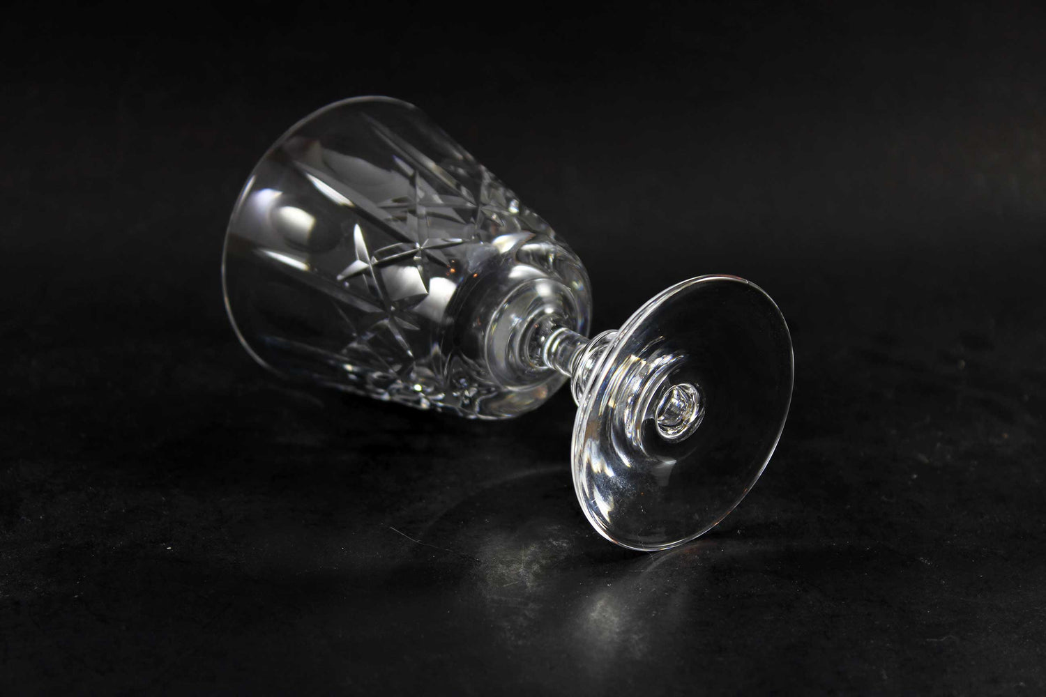 Cross and Olive Crystal,  White Wine Glasses