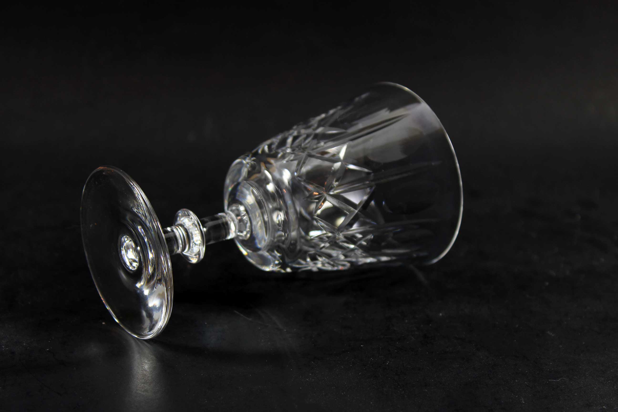 Cross and Olive Crystal,  White Wine Glasses