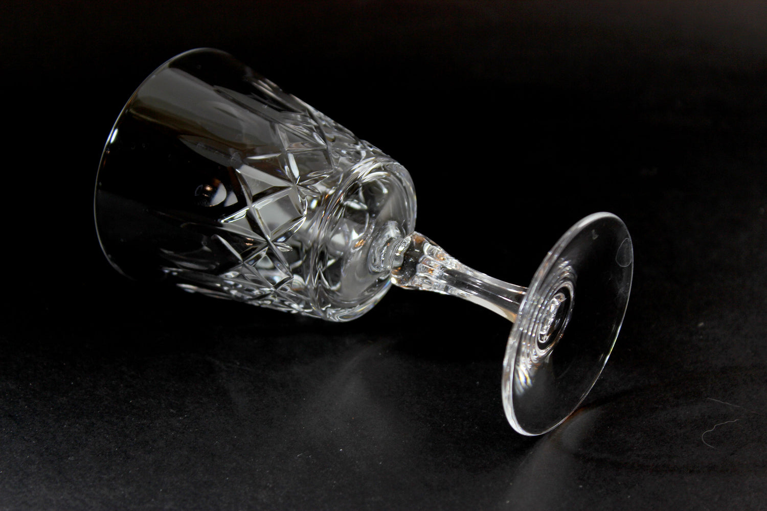 Cross and Olive Crystal, White Wine Glasses
