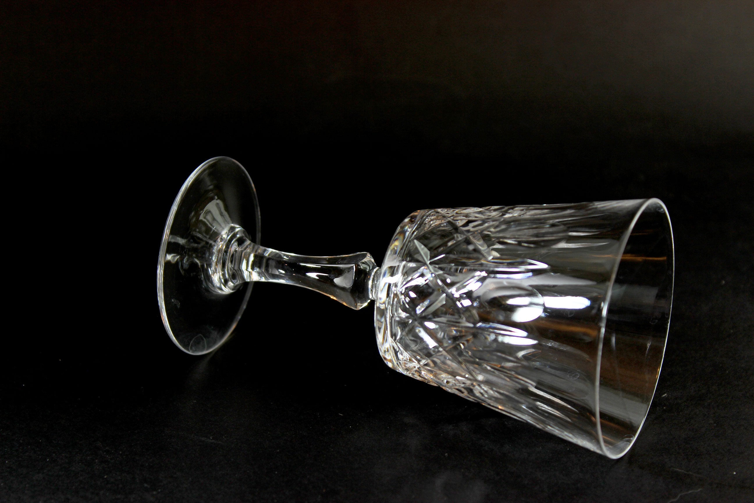 Cross and Olive Crystal, White Wine Glasses
