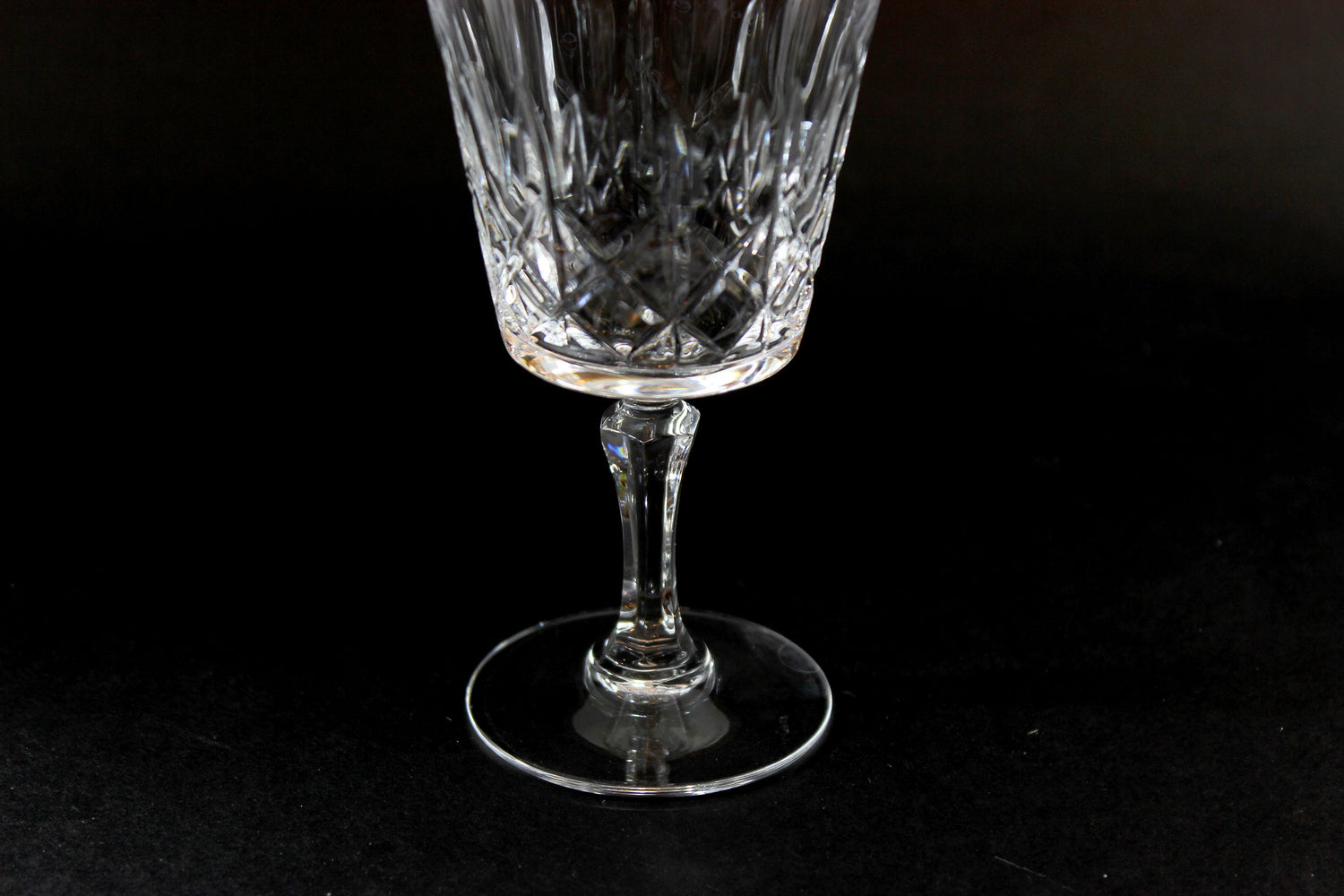Cross and Olive Crystal, White Wine Glasses