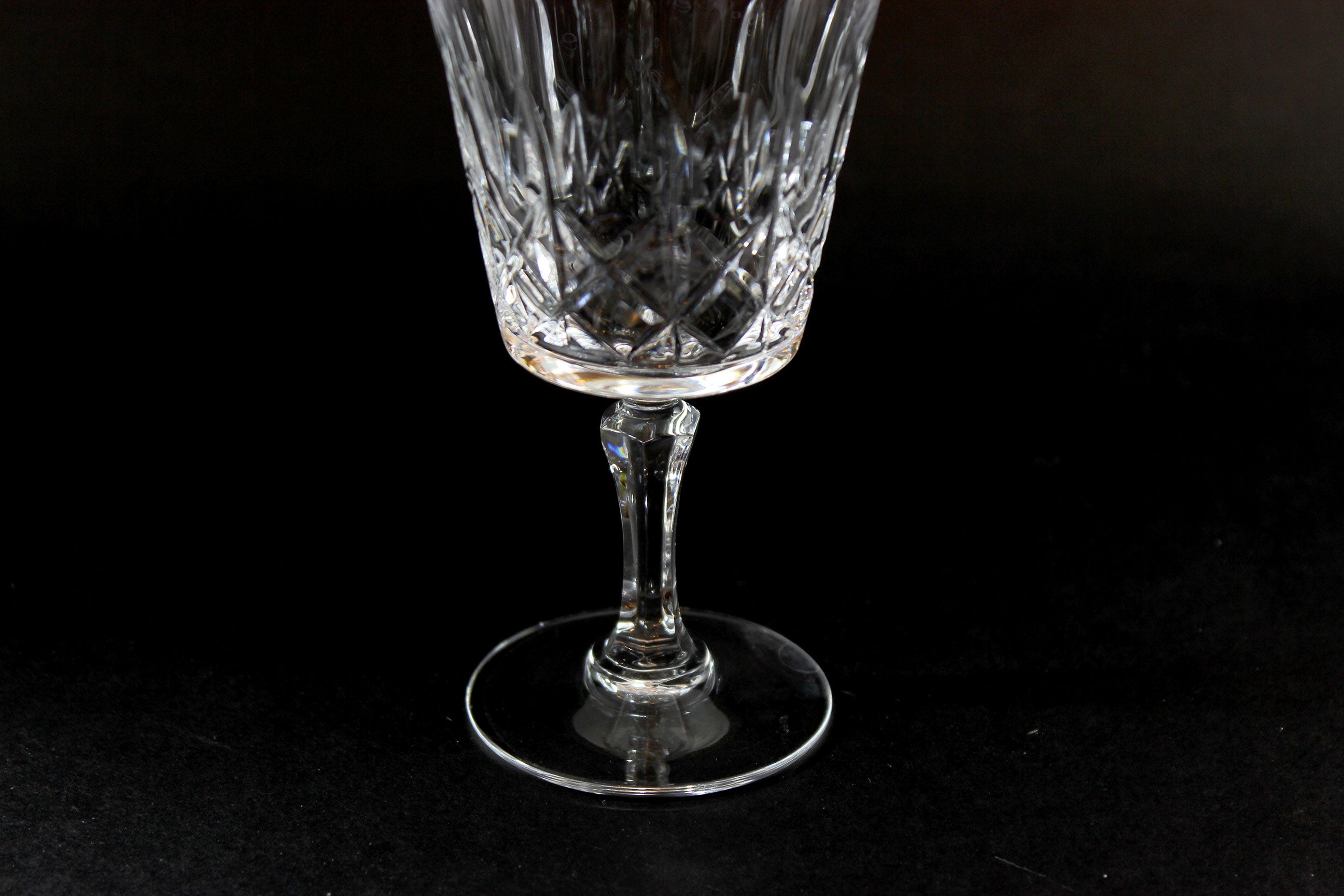 Cross and Olive Crystal, White Wine Glasses