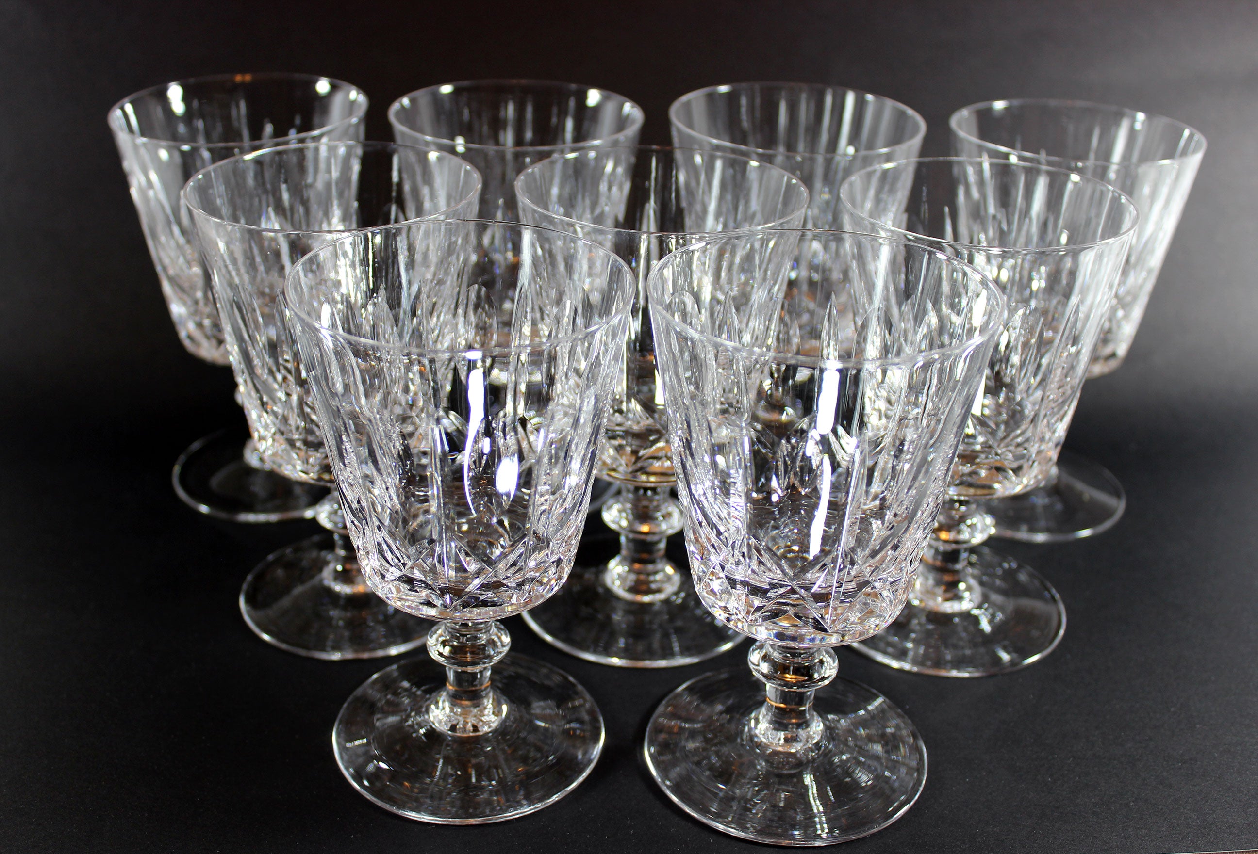 Cross and Olive Crystal, Large Wine Glasses