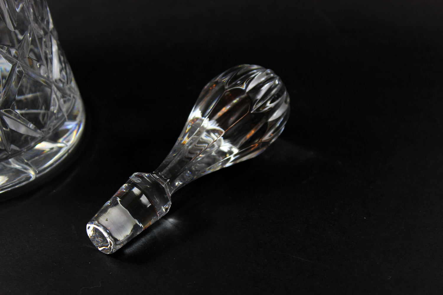 Cross and Olive Crystal Wine Decanter