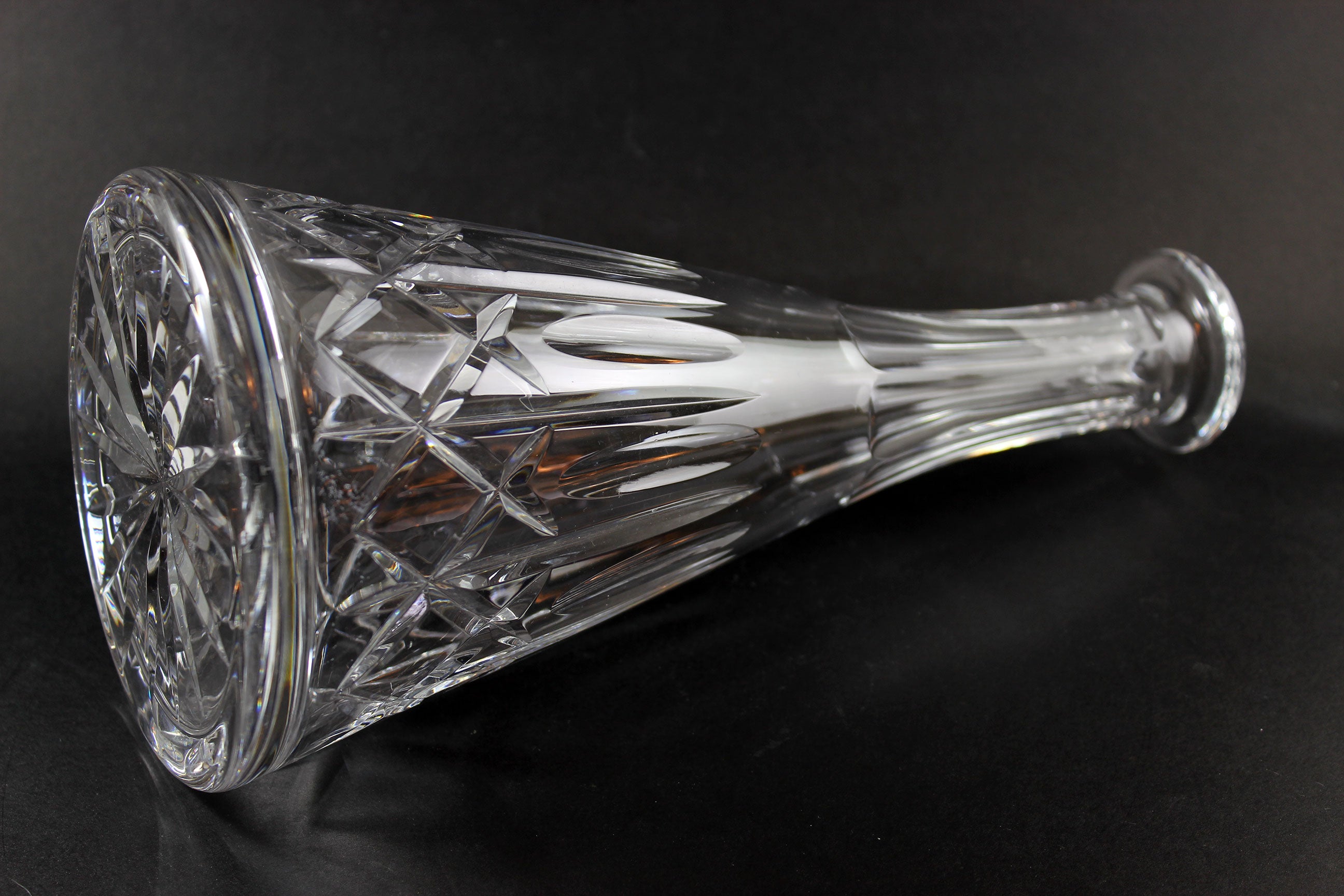 Cross and Olive Crystal Wine Decanter