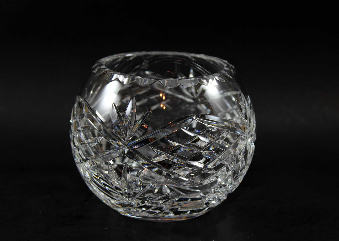 Cut Crystal Rose Bowl