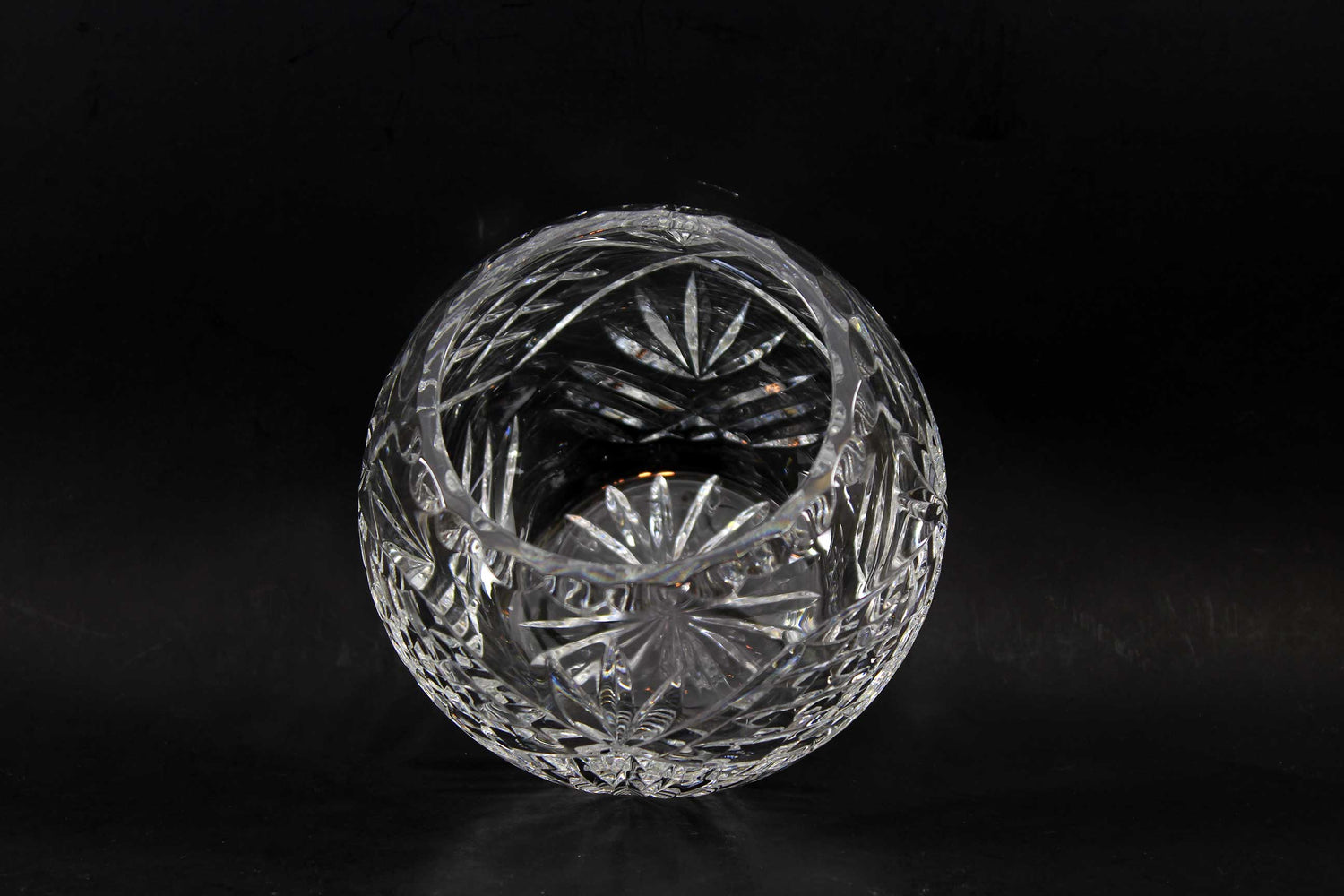 Cut Crystal Rose Bowl