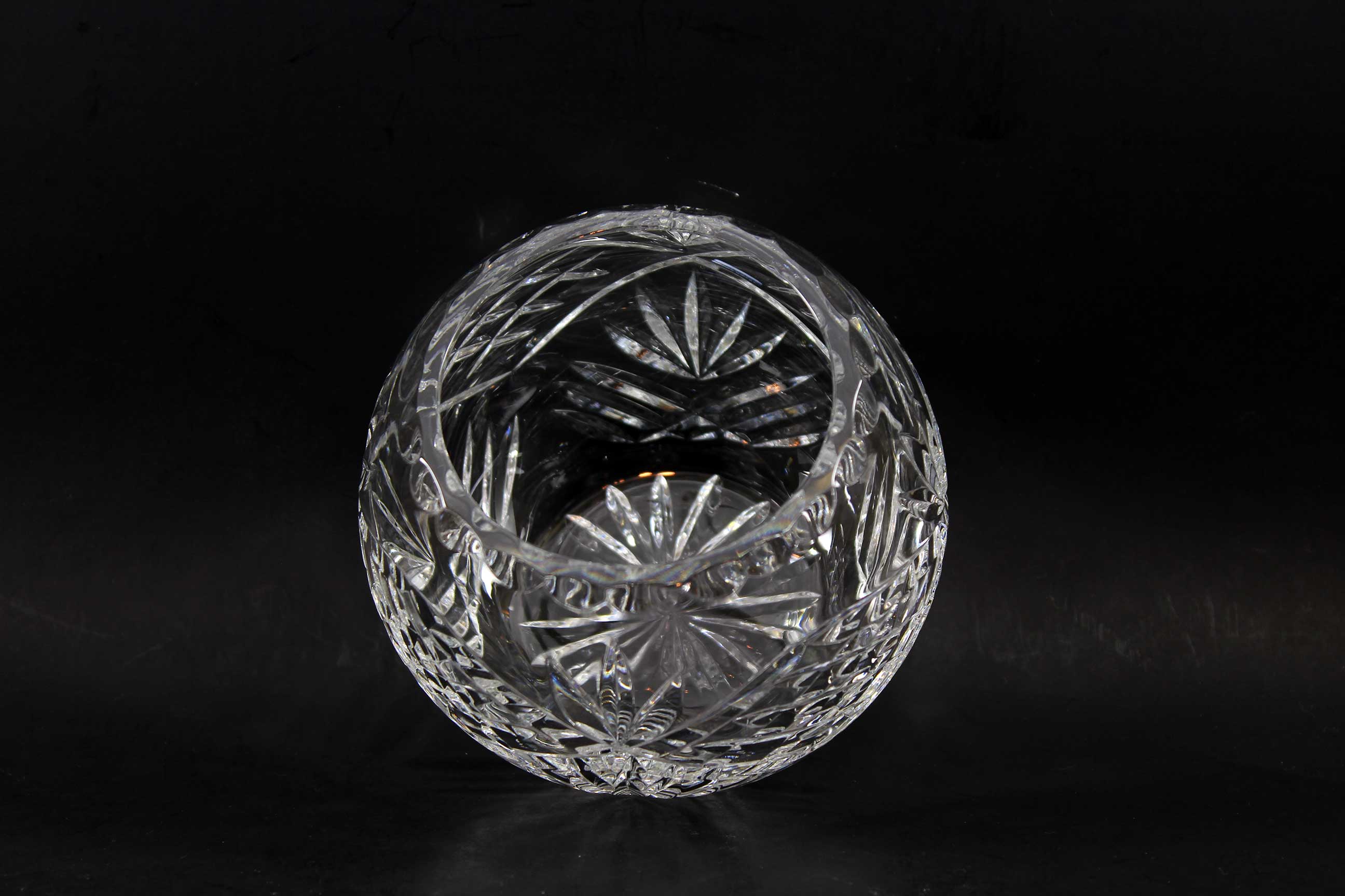 Cut Crystal Rose Bowl