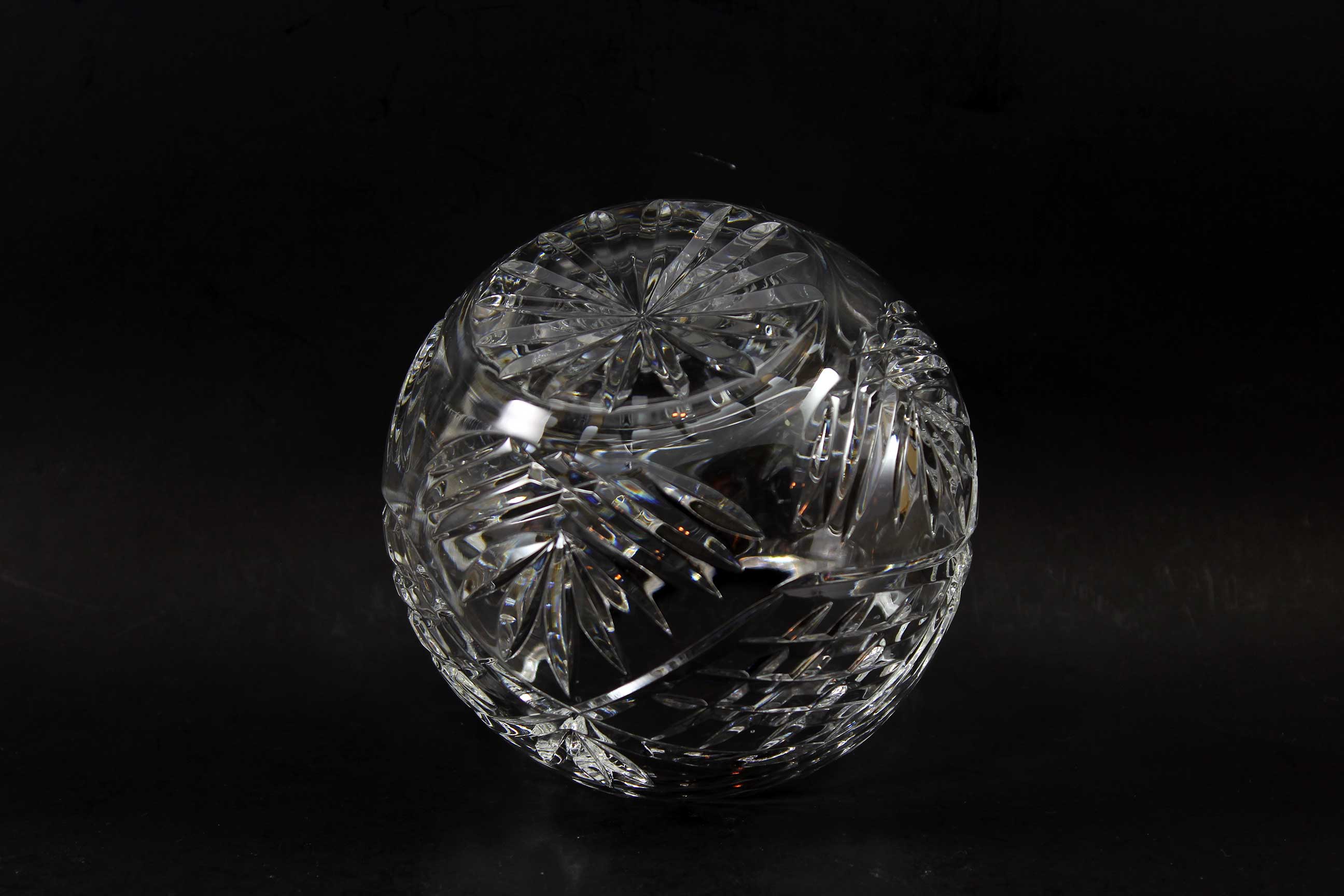 Cut Crystal Rose Bowl
