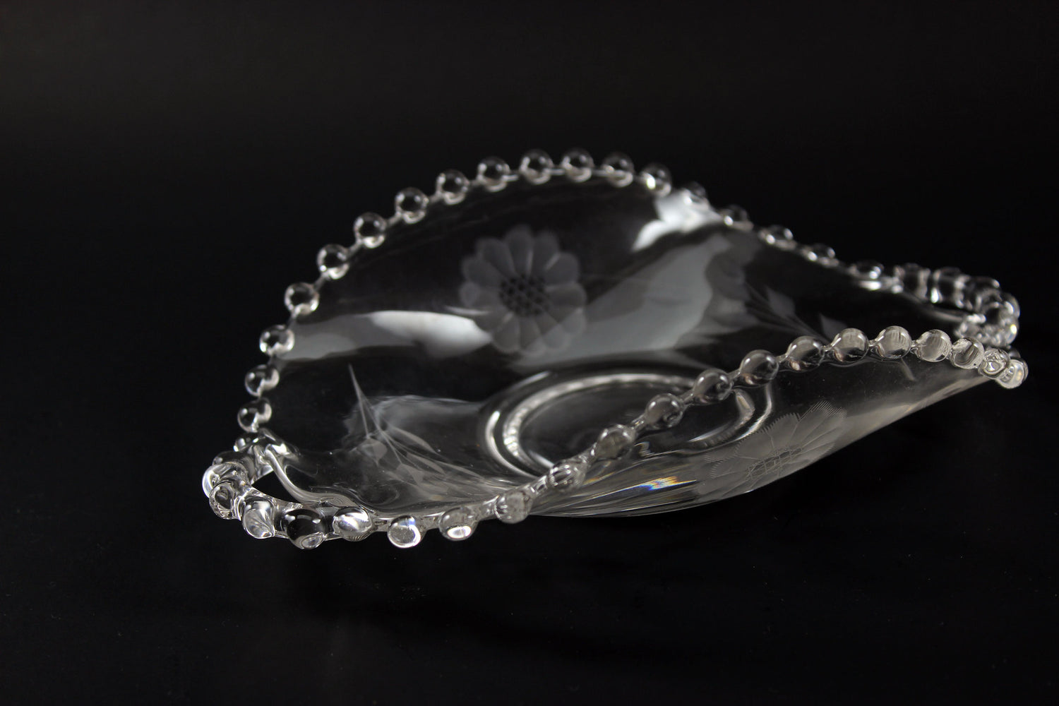 Hughes Cornflower Candlewick Dish