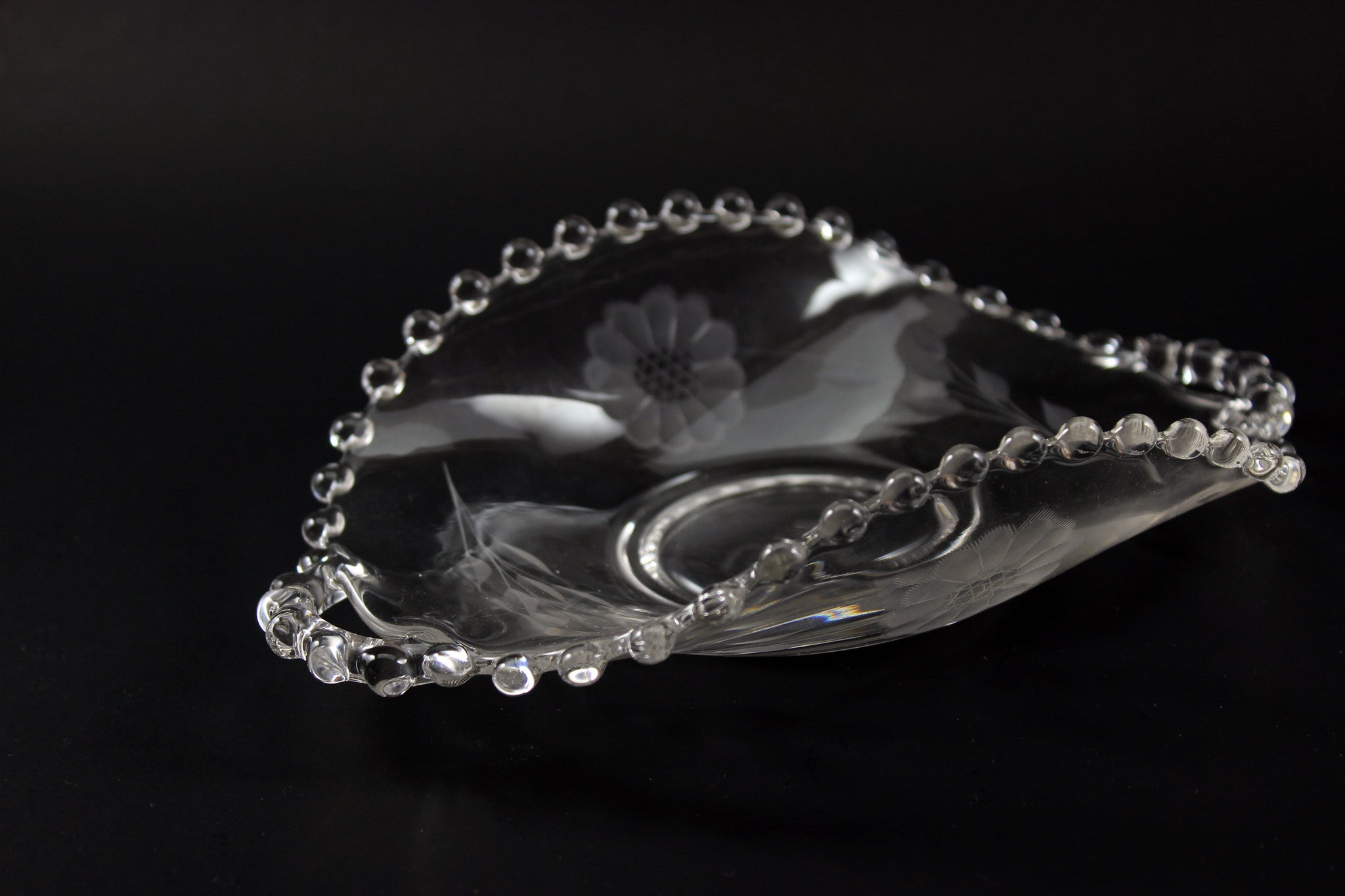 Hughes Cornflower Candlewick Dish