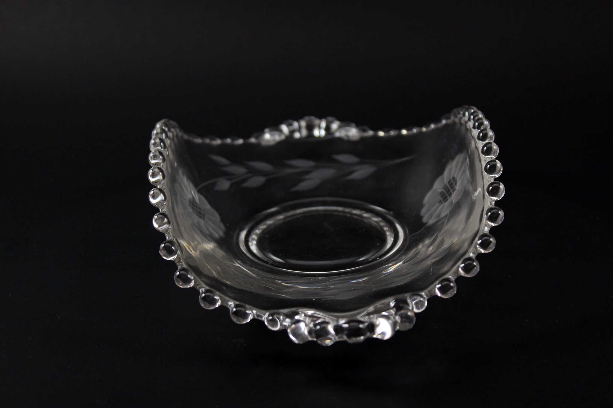 Hughes Cornflower Candlewick Dish