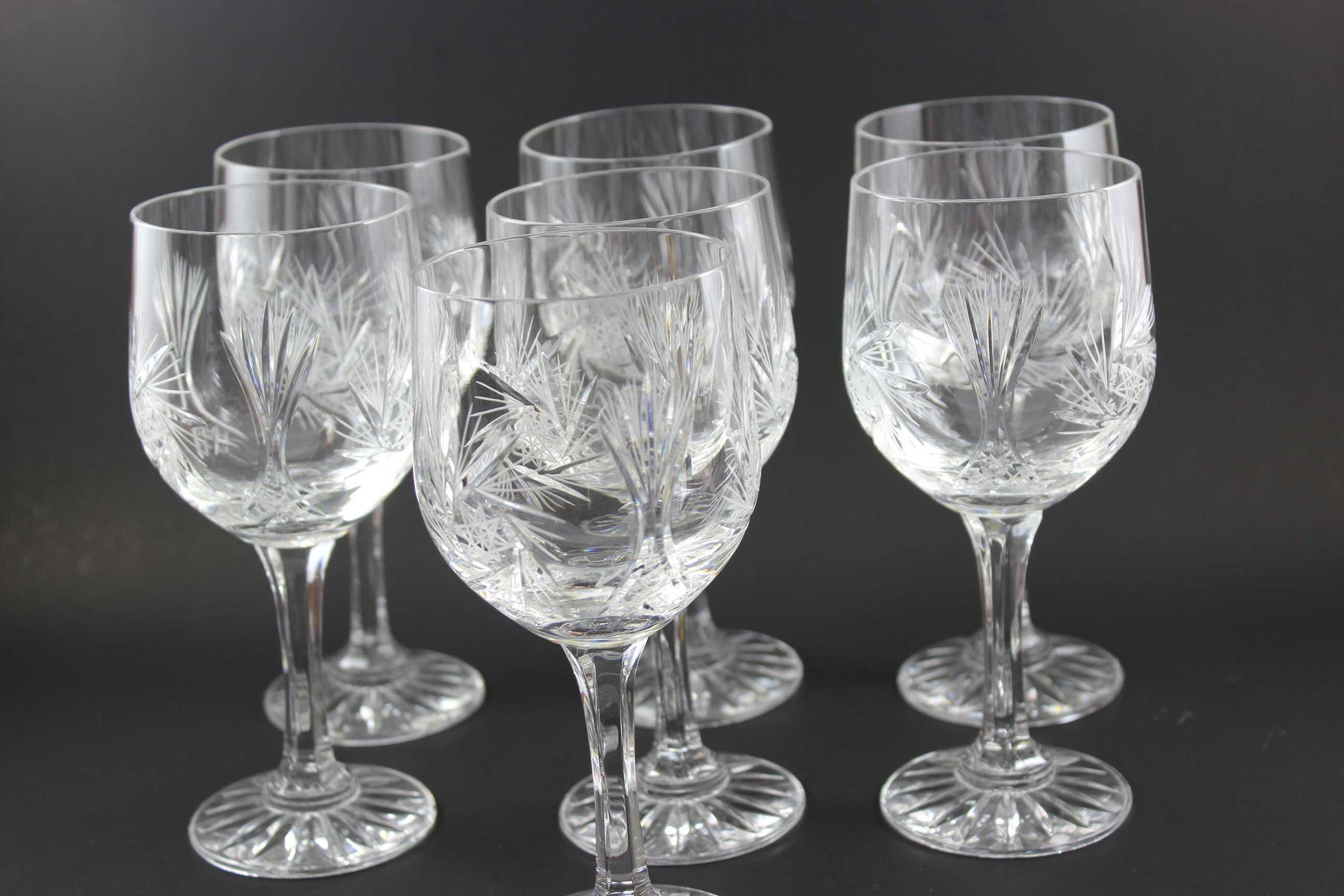 Bohemia Crystal Vintage Wine Glasses (7)