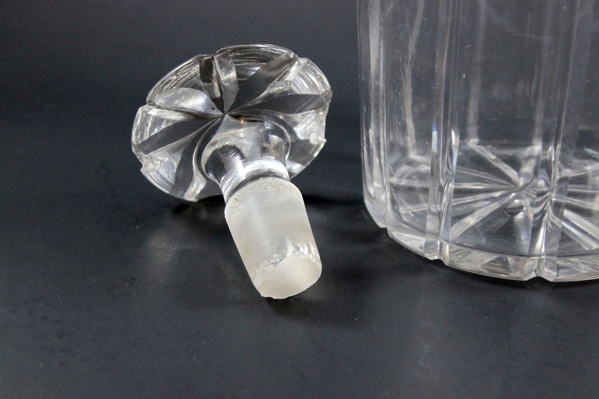 Antique Decanters, Sterling Labels