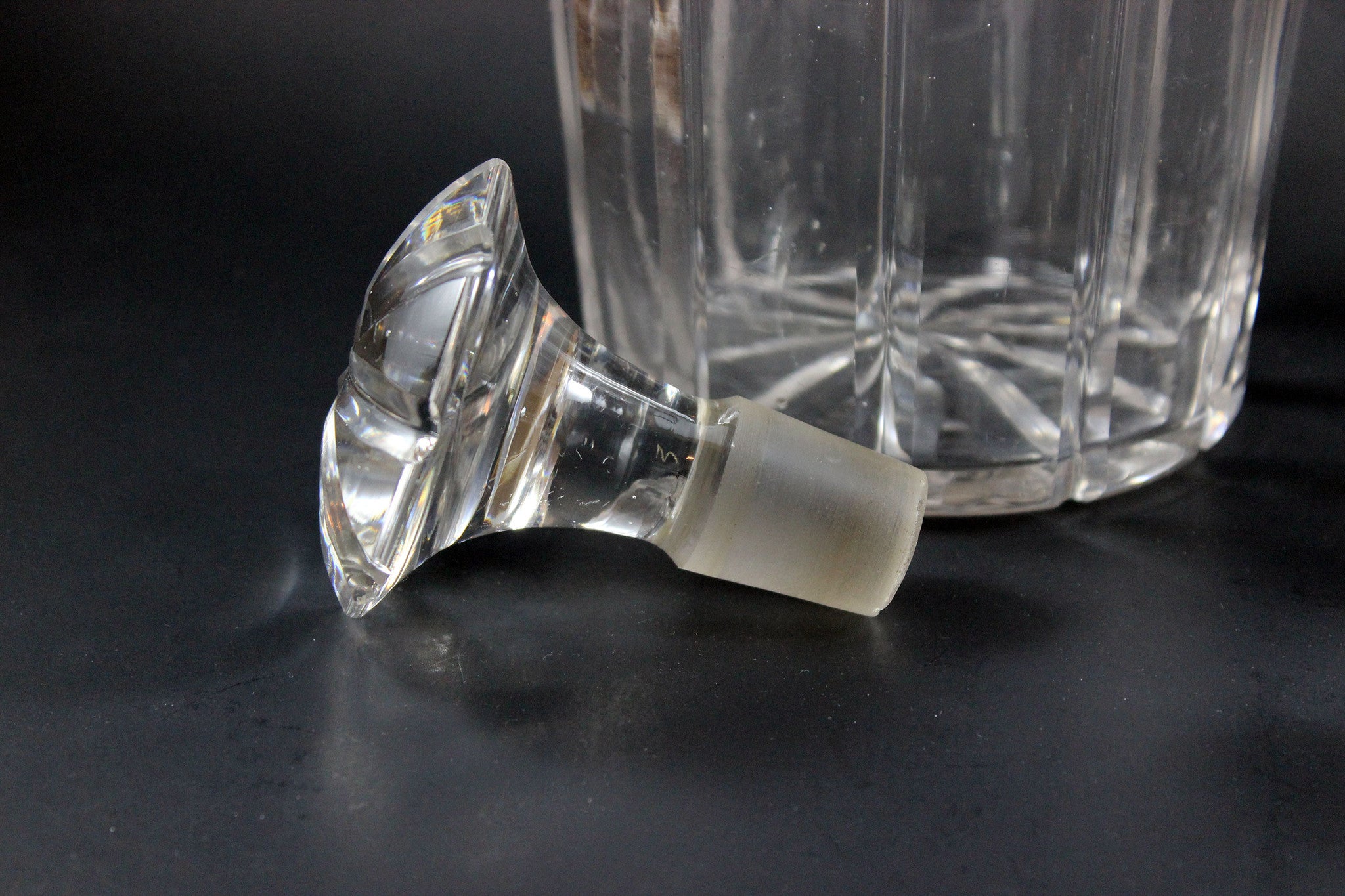 Antique Decanters, Sterling Labels