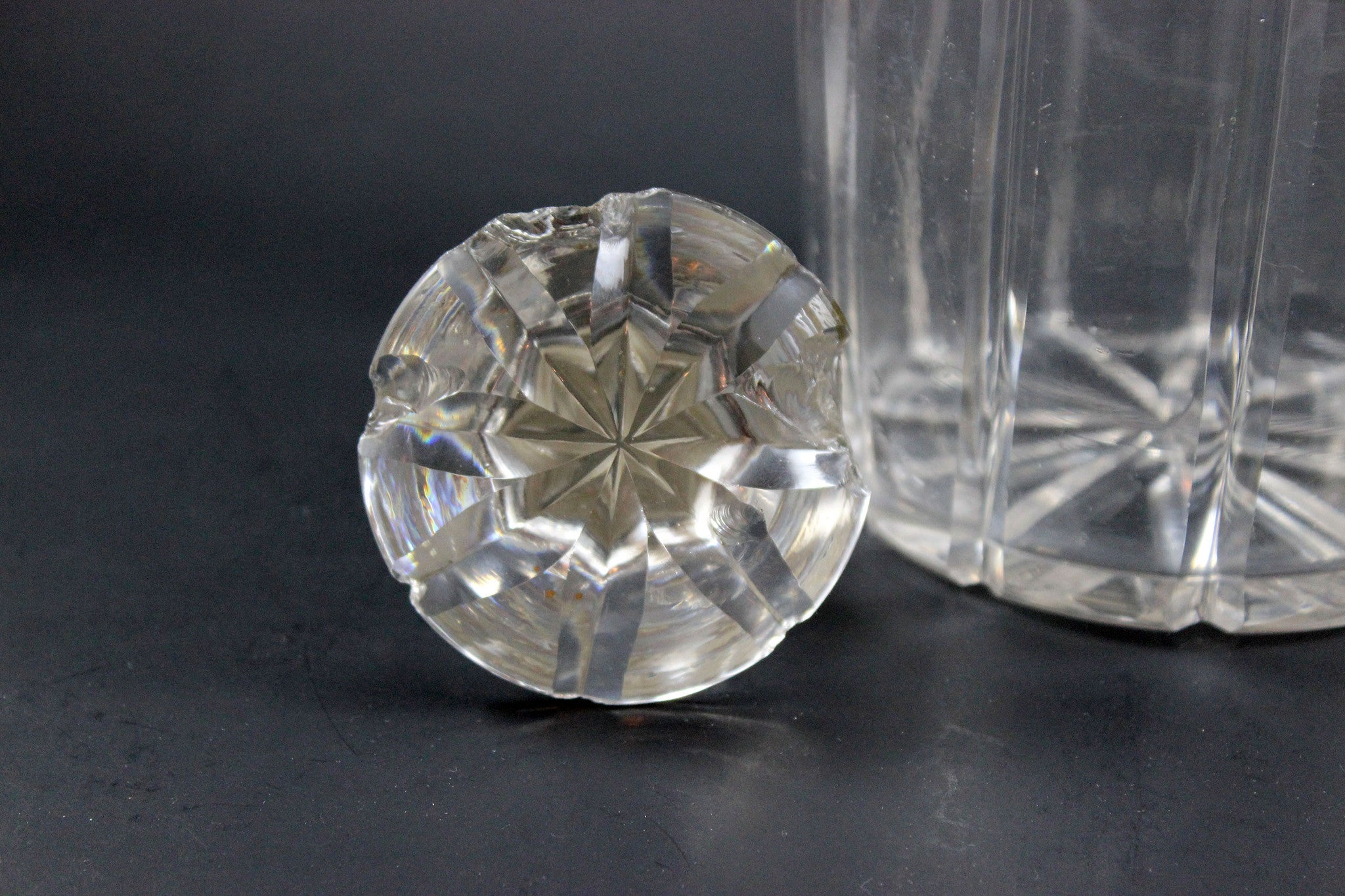 Antique Decanters, Sterling Labels