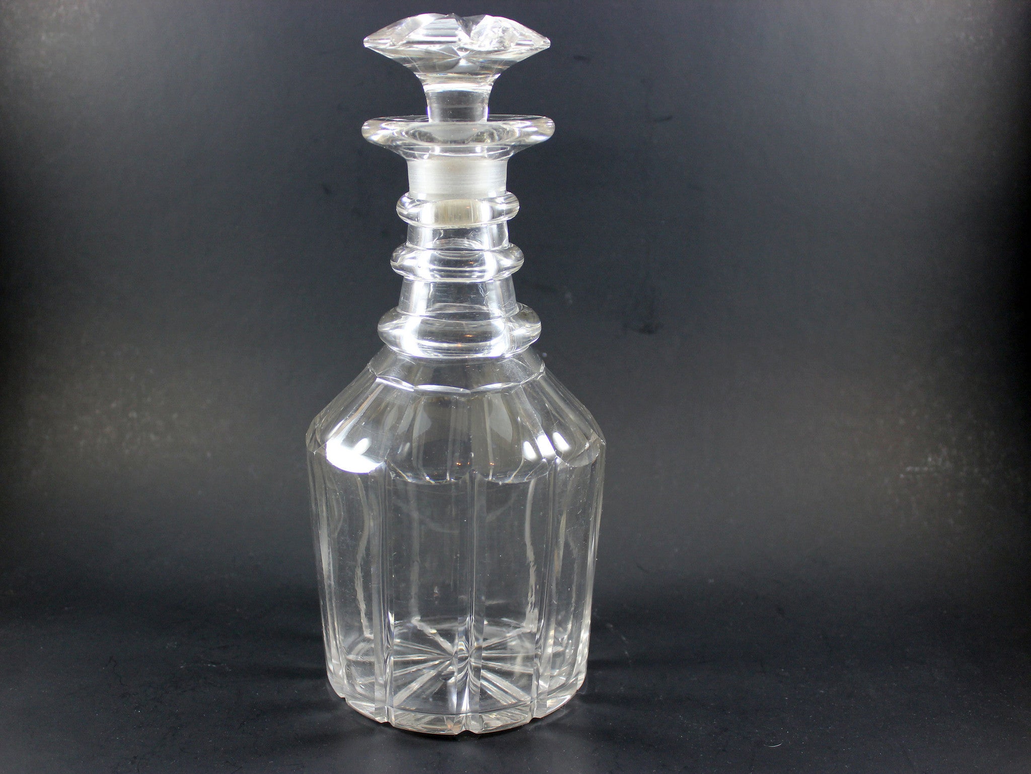 Antique Decanters, Sterling Labels