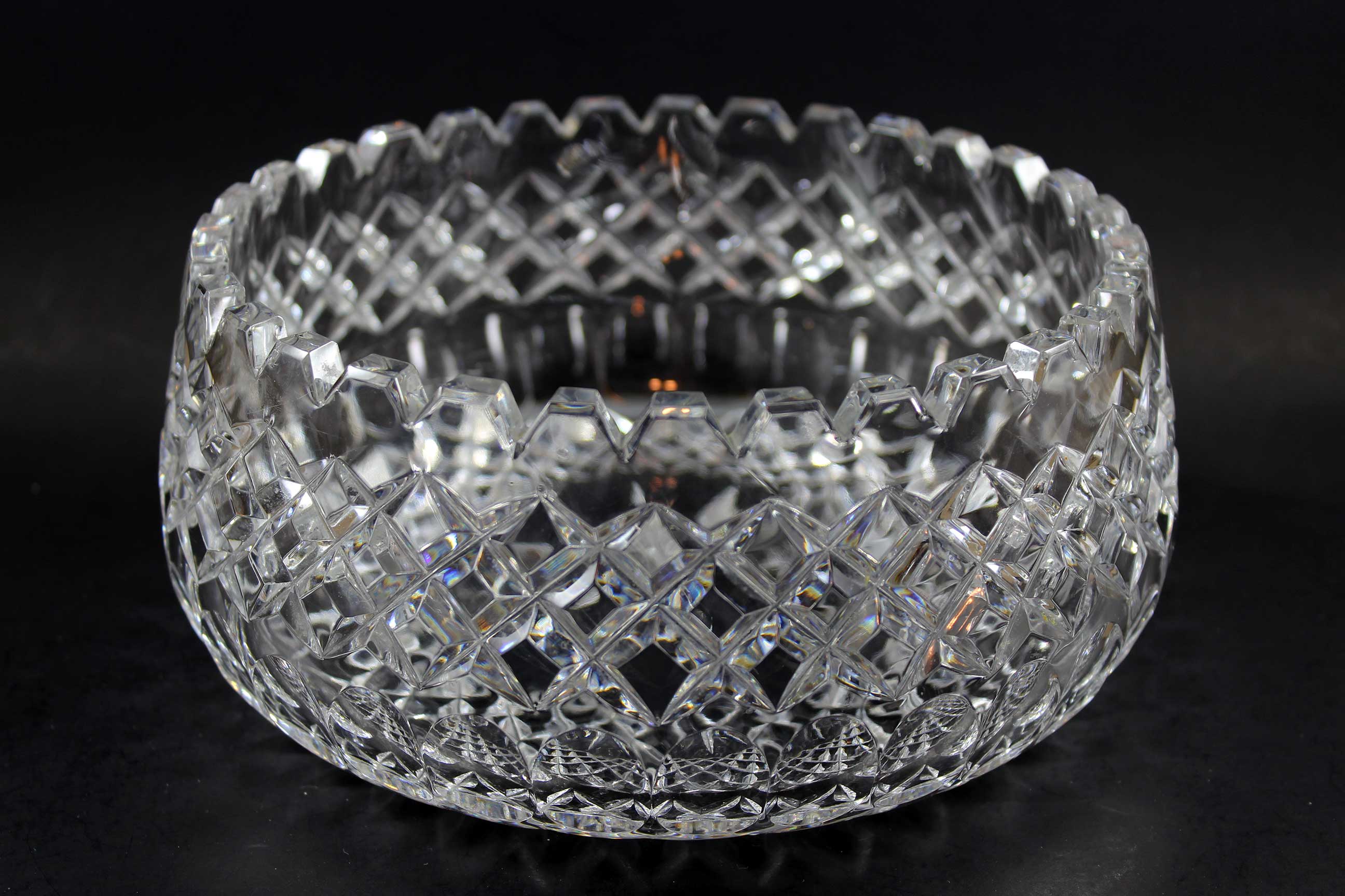 Diamond Cut Crystal Bowl 1