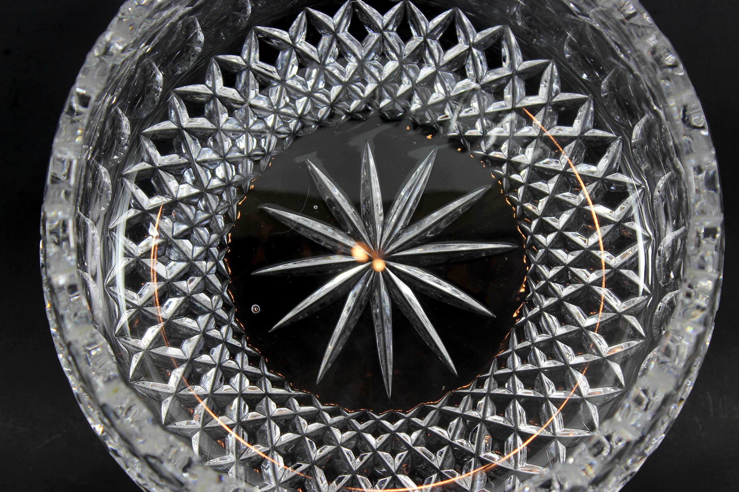 Diamond Cut Crystal Bowl 1