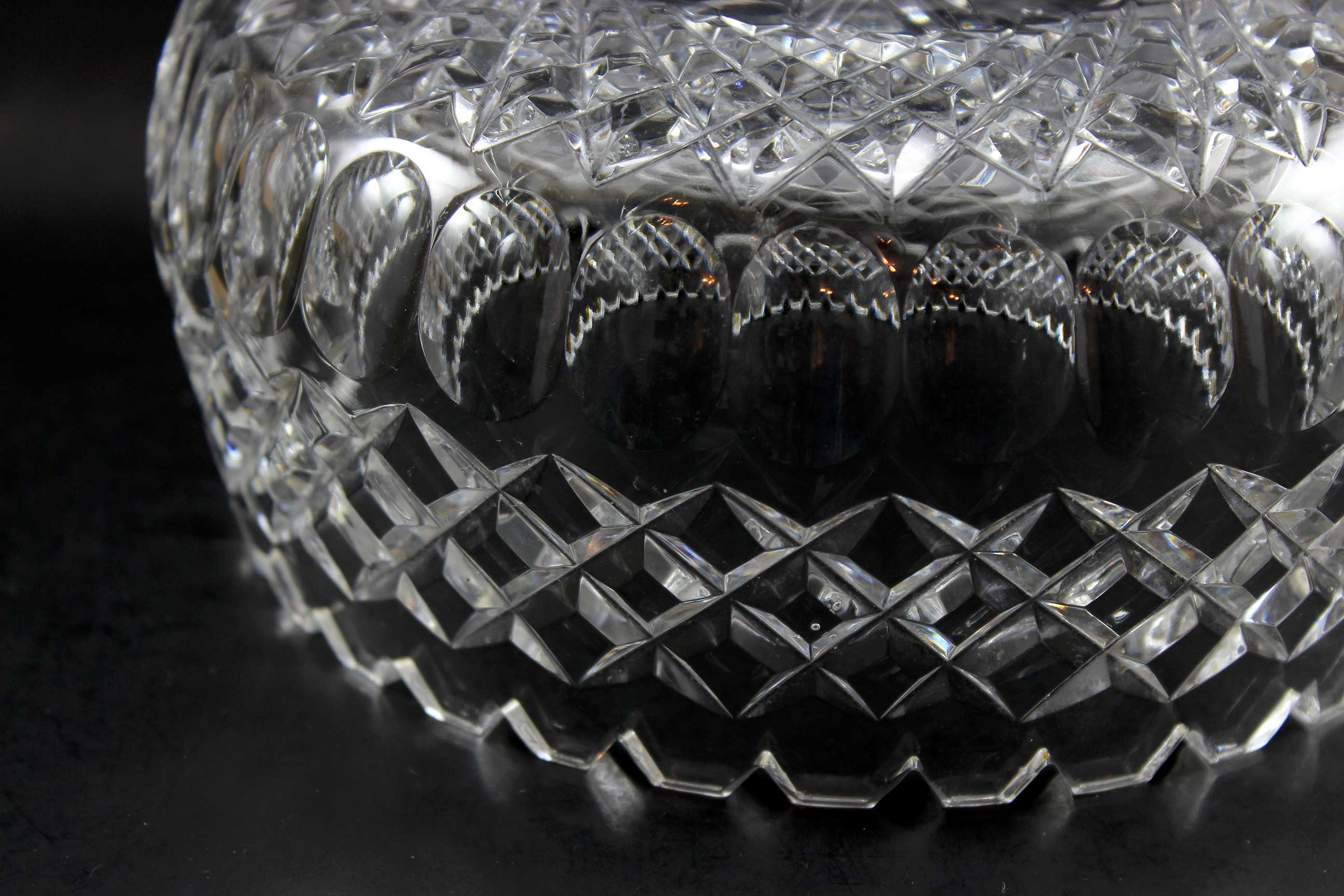 Diamond Cut Crystal Bowl 1