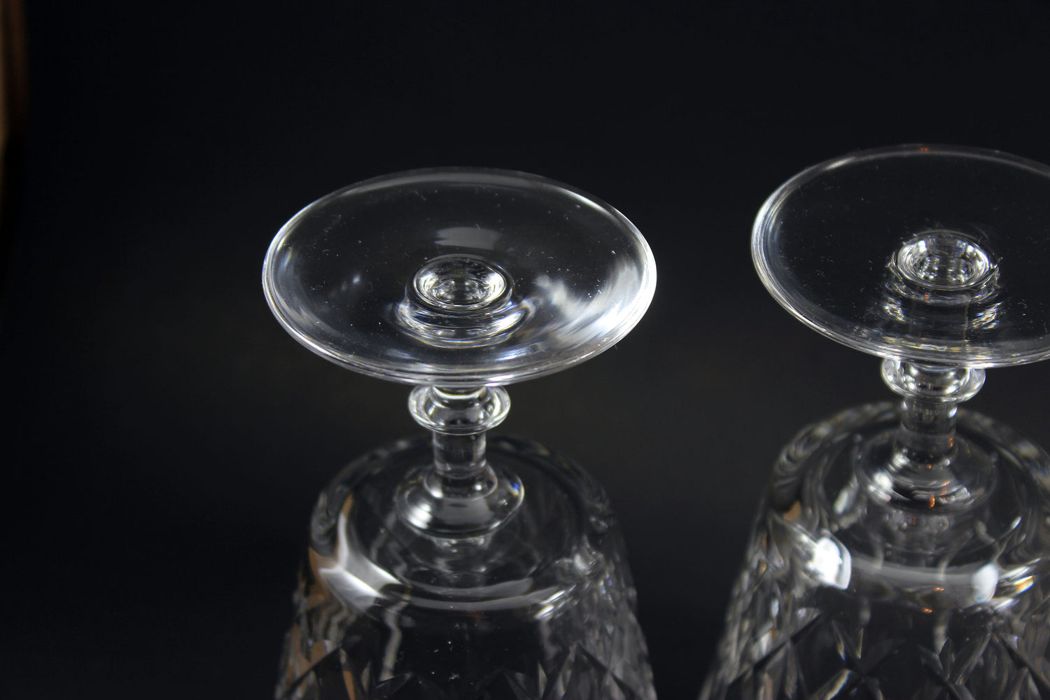 Edinburgh Crystal Water Goblets - Cross and Olive (4)