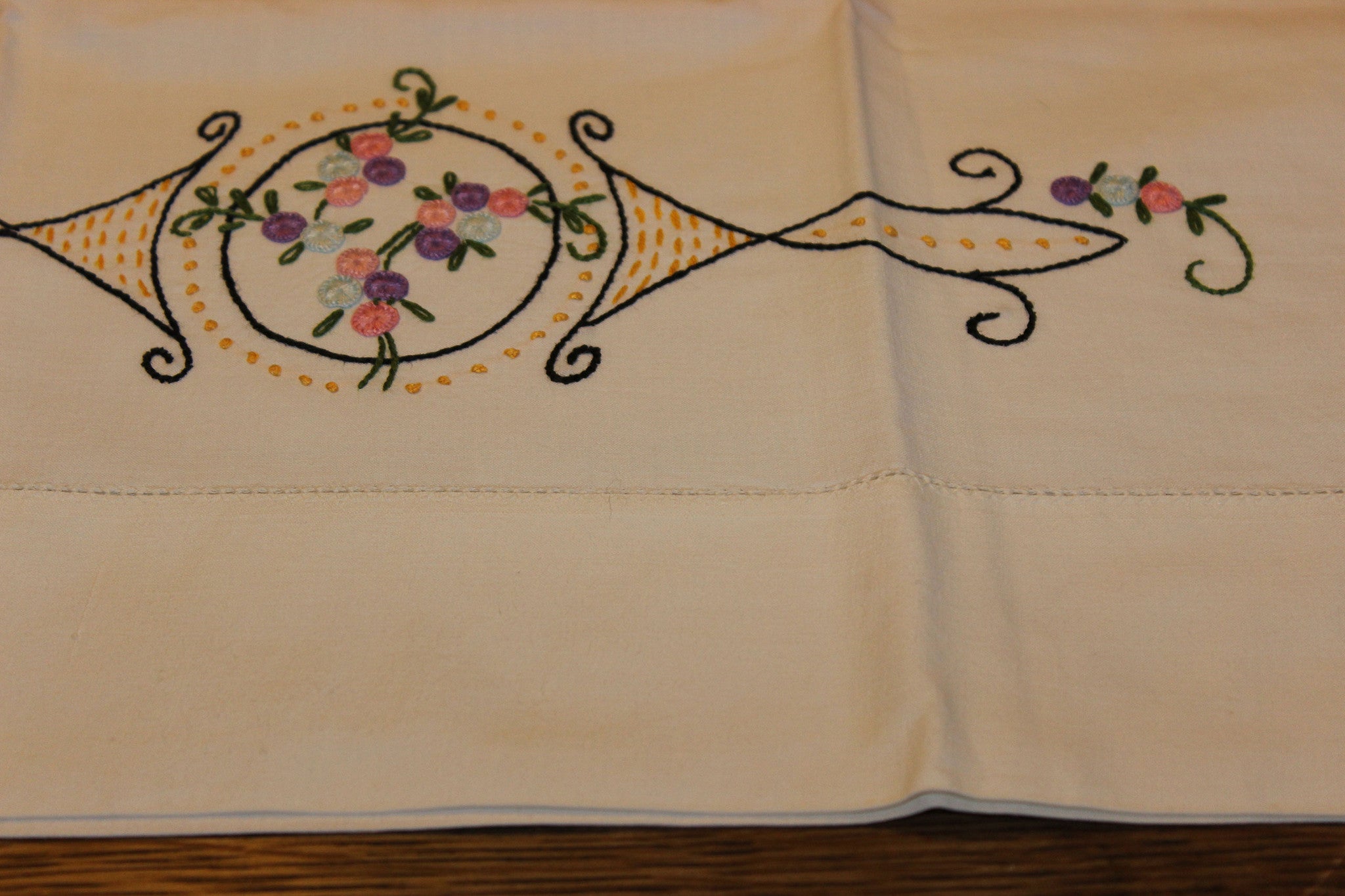 Hand Embroidered Pillowcases