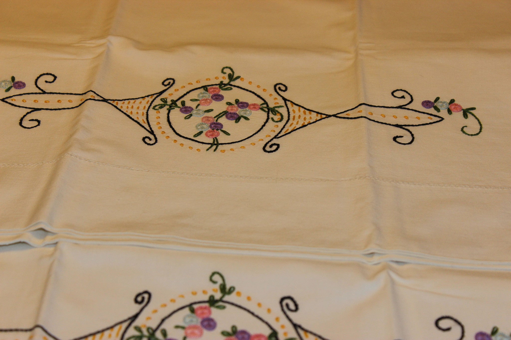 Hand Embroidered Pillowcases