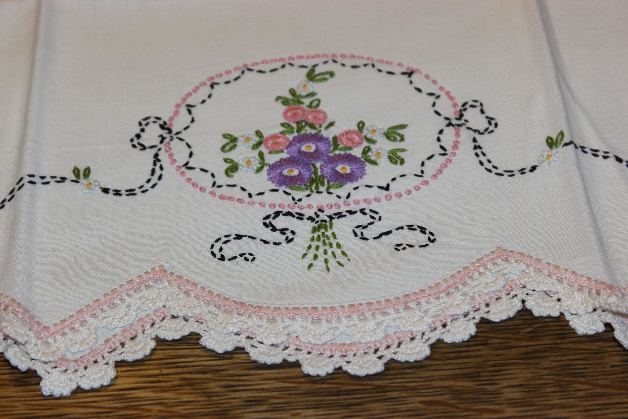 Hand Embroidered Pillowcases
