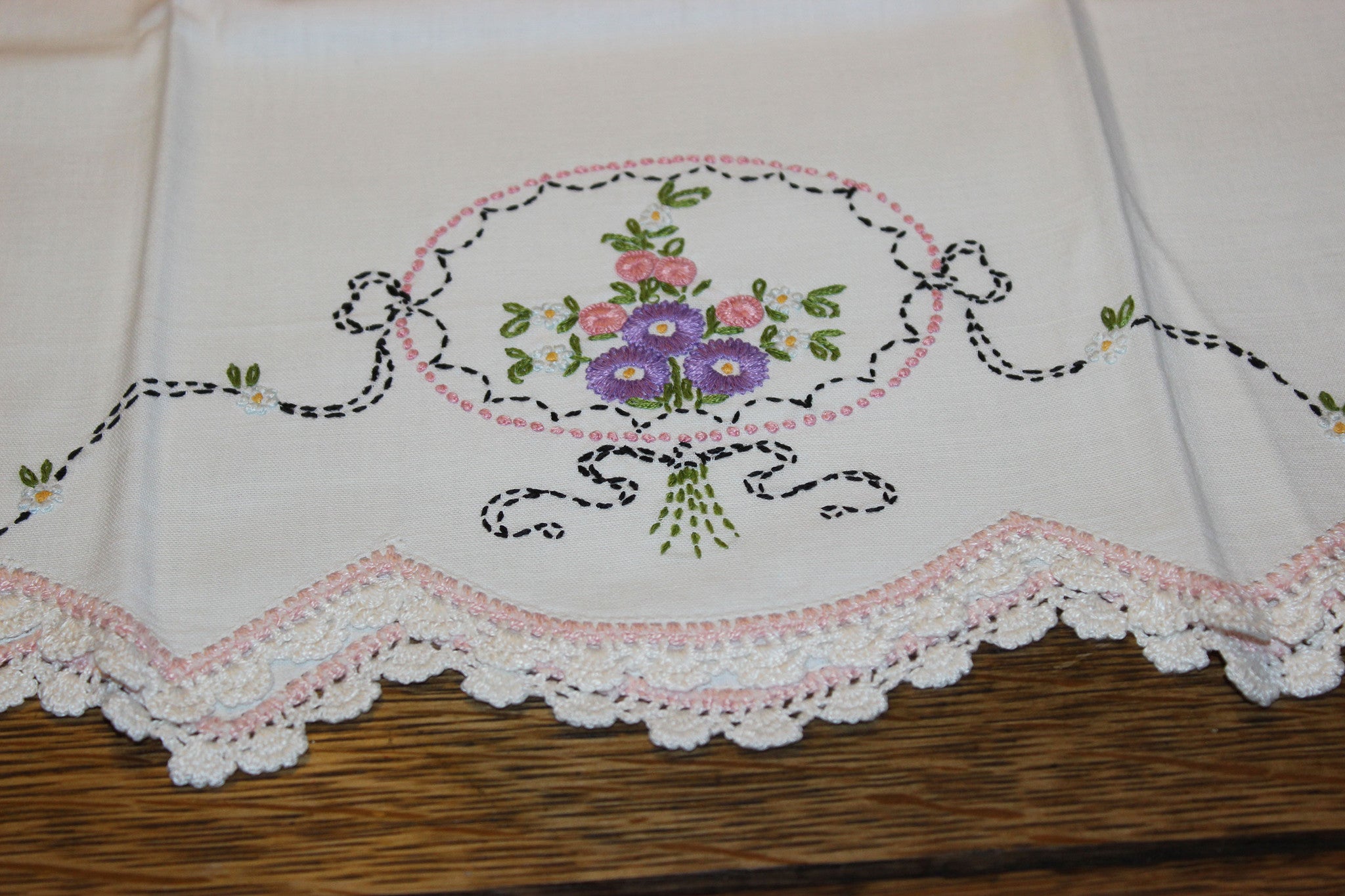 Hand Embroidered Pillowcases