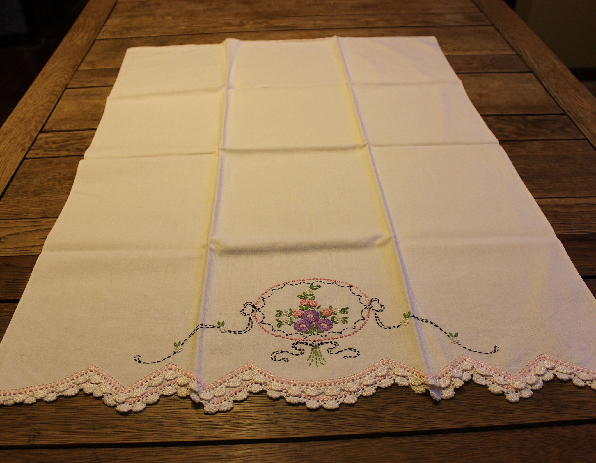 Hand Embroidered Pillowcases