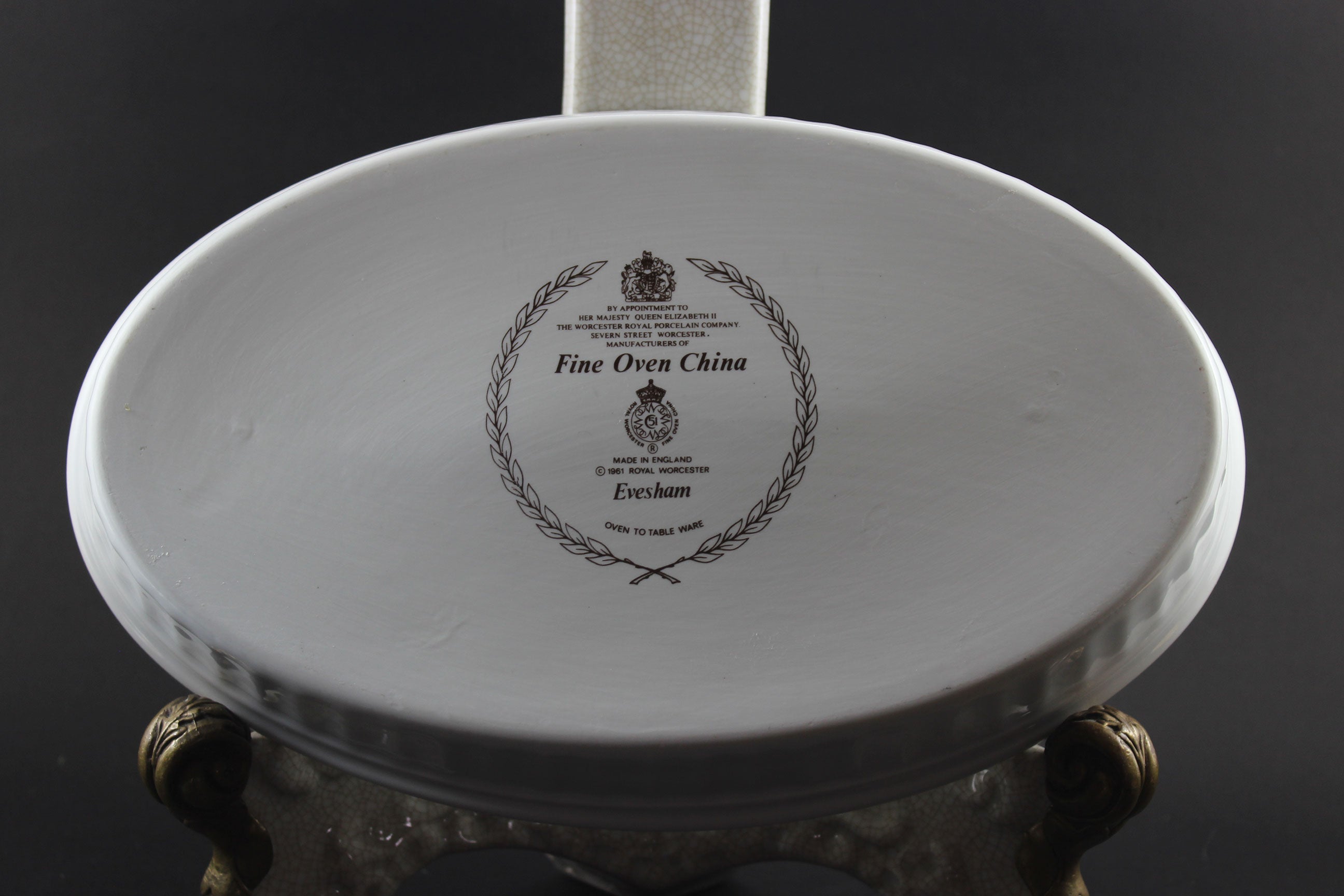 Evesham Gold, Royal Worcester, Large Oval Casserole Dish