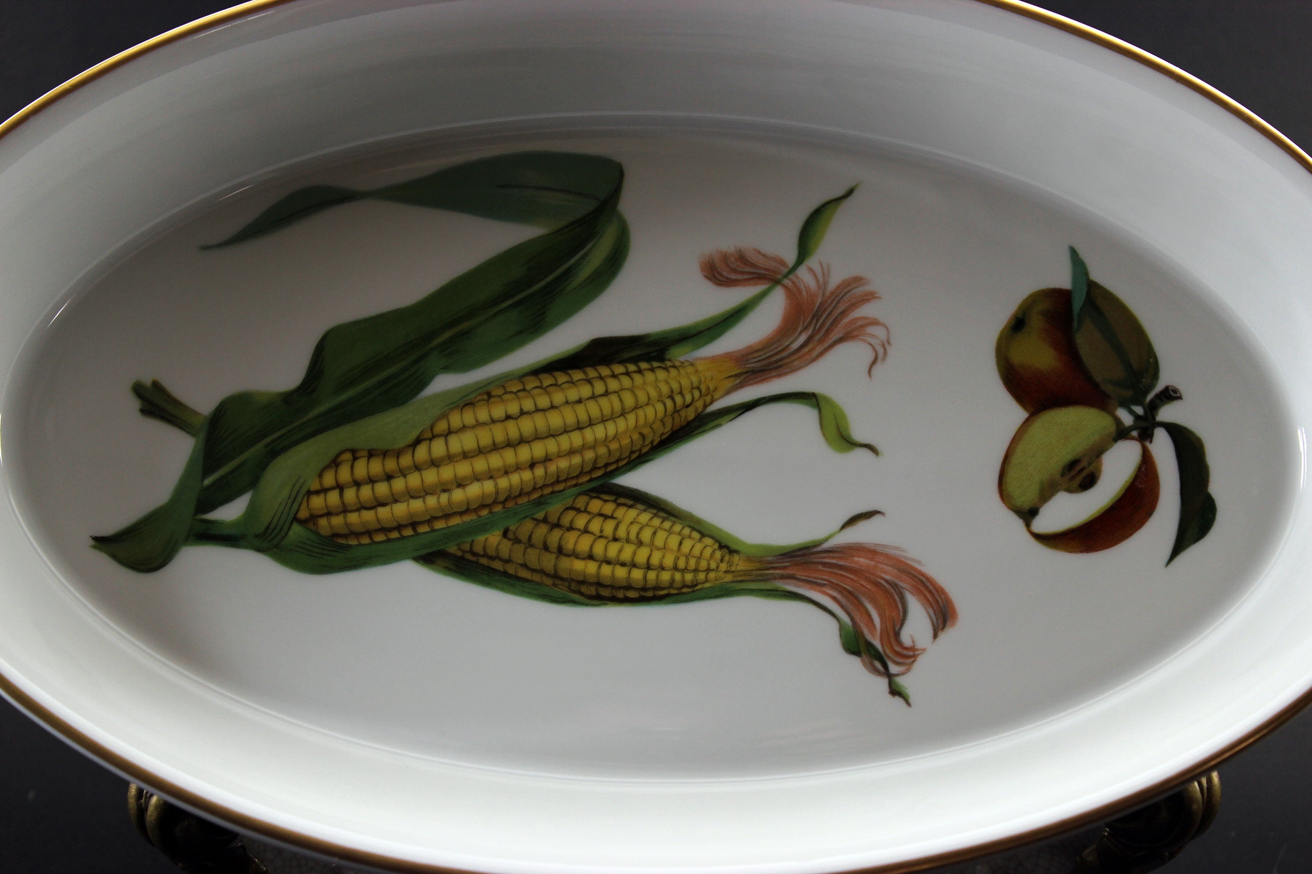 Evesham Gold, Royal Worcester, Oval Casserole Dish