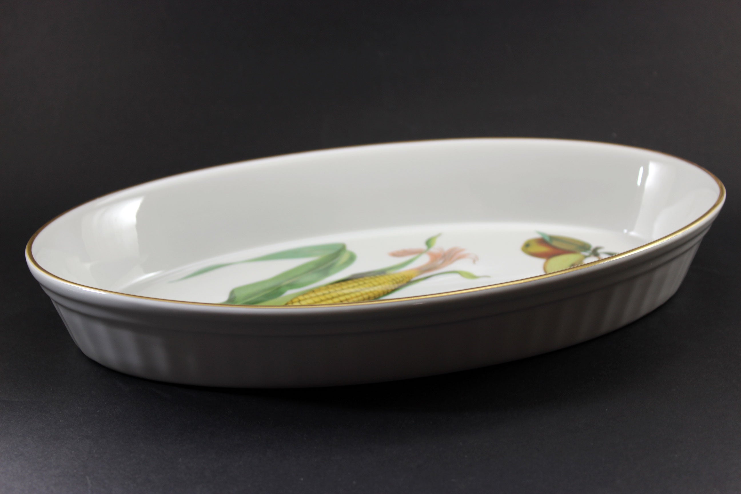 Evesham Gold, Royal Worcester, Oval Casserole Dish