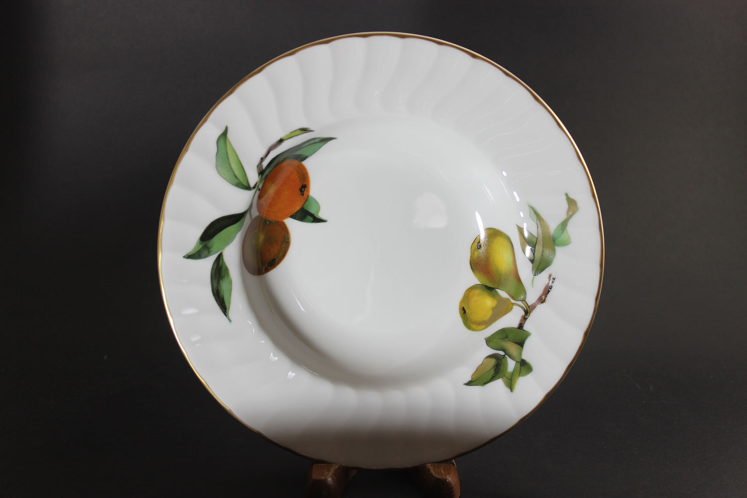 Evesham Gold, Royal Worcester, Rimmed Soup Bowls